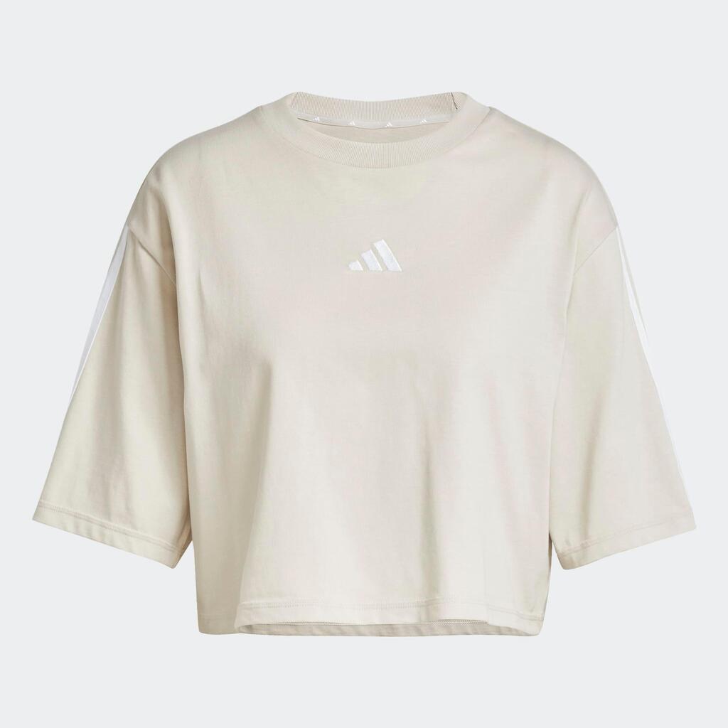 Camiseta manga corta sportswear para Mujer Adidas Essentials - Beige