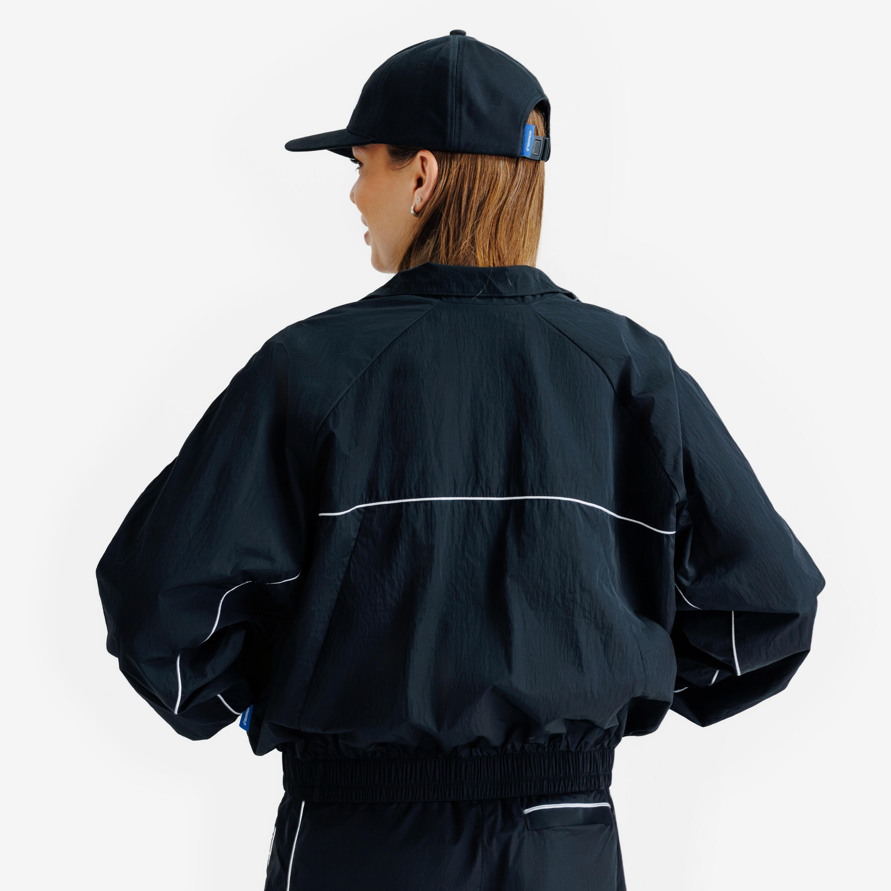 Veste de survêtement tissée femme, Heritage, noir 4/6