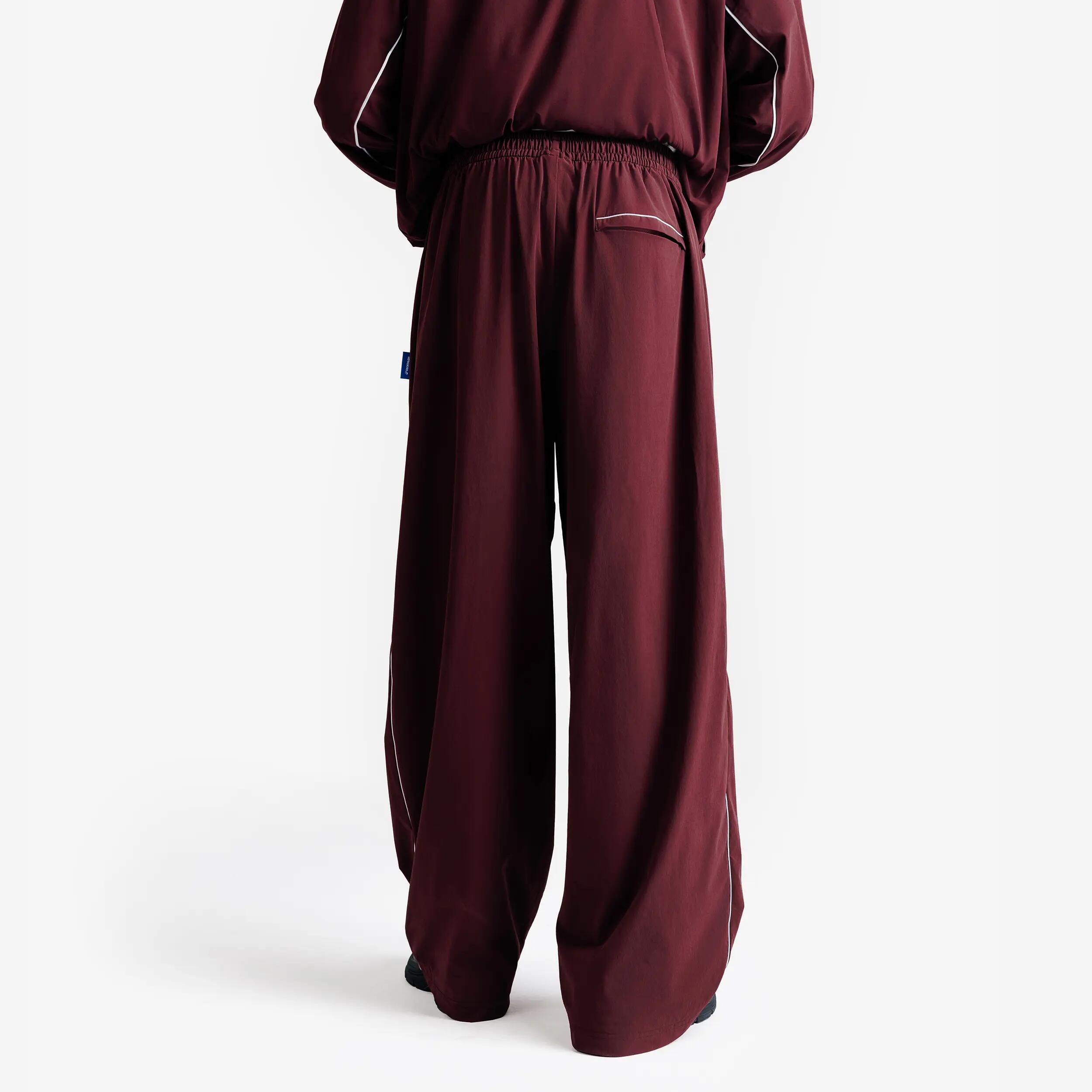 Men's Woven Tracksuit Bottoms Heritage Burgundy -  4