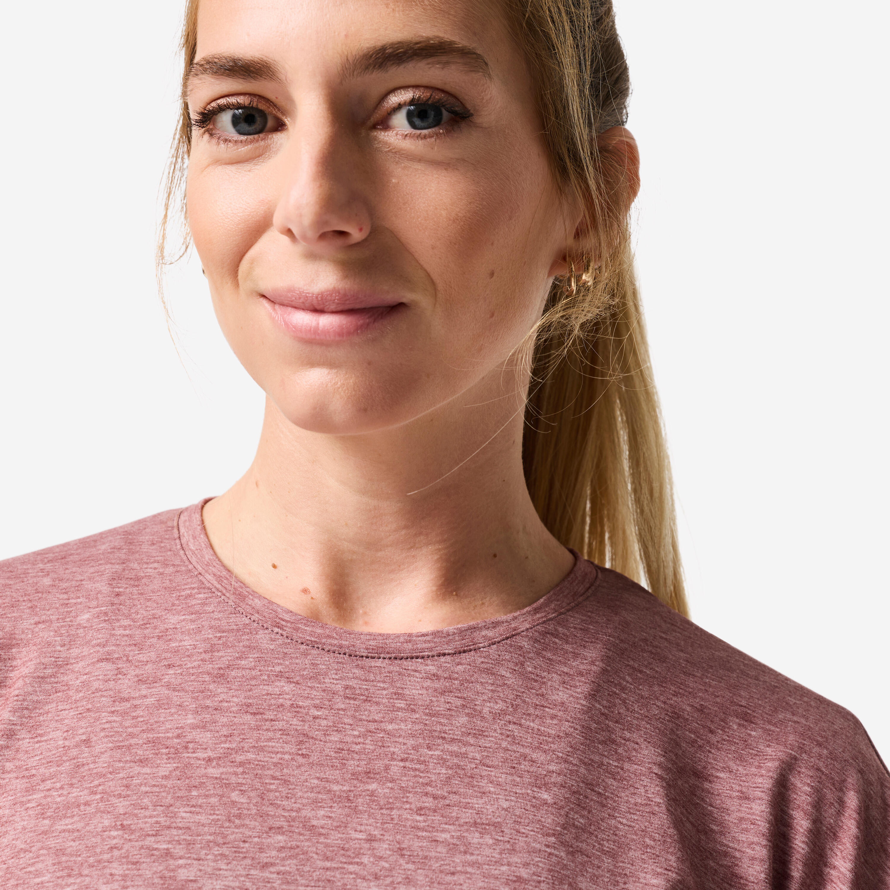T-shirt de yoga manches longues femme, soft violet 3/7