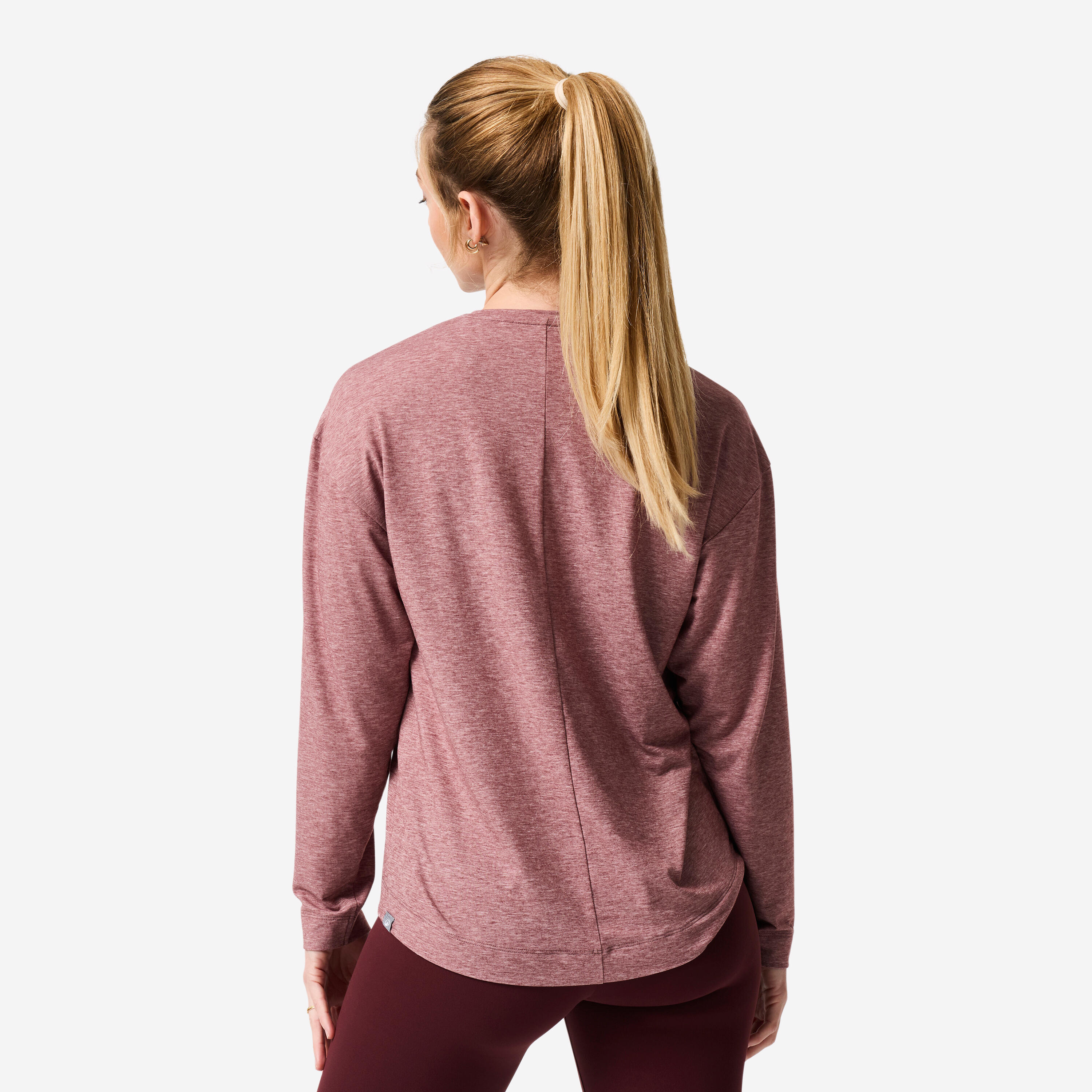T-shirt de yoga manches longues femme, soft violet 4/7