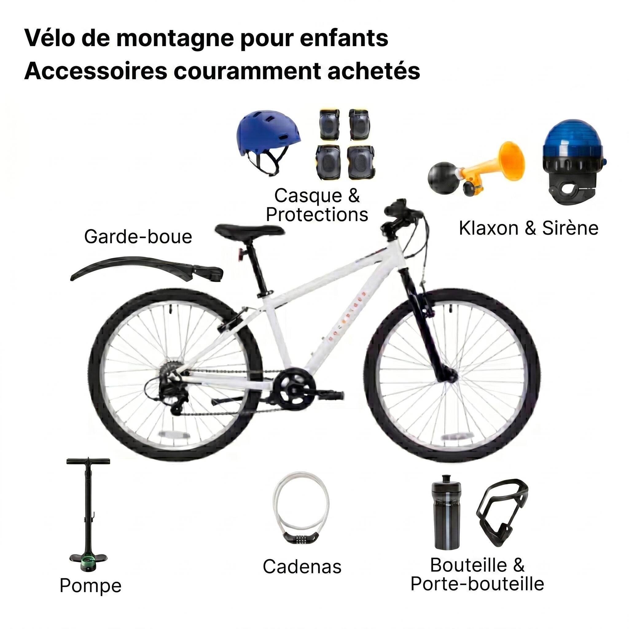 Vélo de montagne enfant 24 po, Expl 100 Âge 9-12 ans - BTWIN