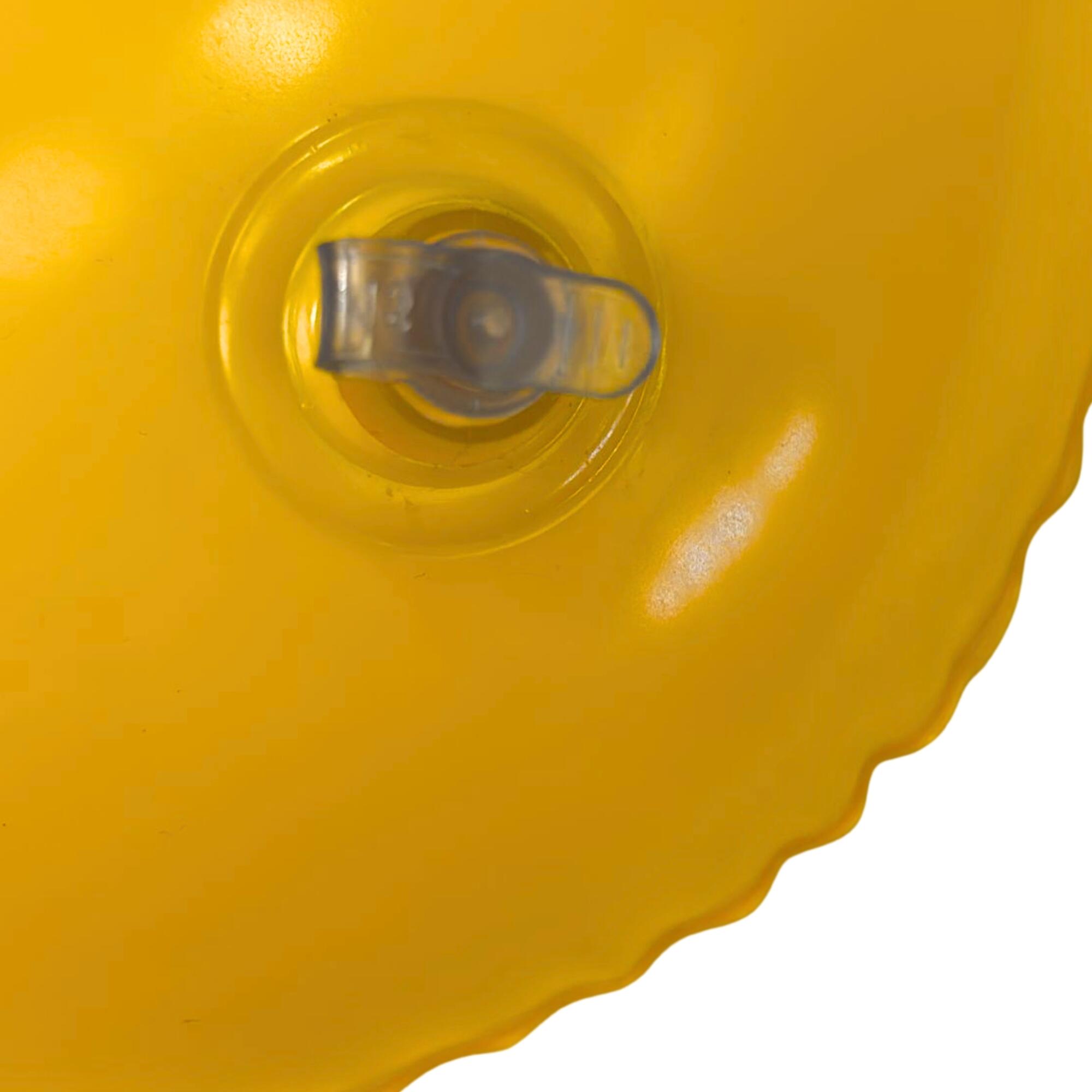 Cuscino gonfiabile per galleggiare 45x30cm giallo 2/3