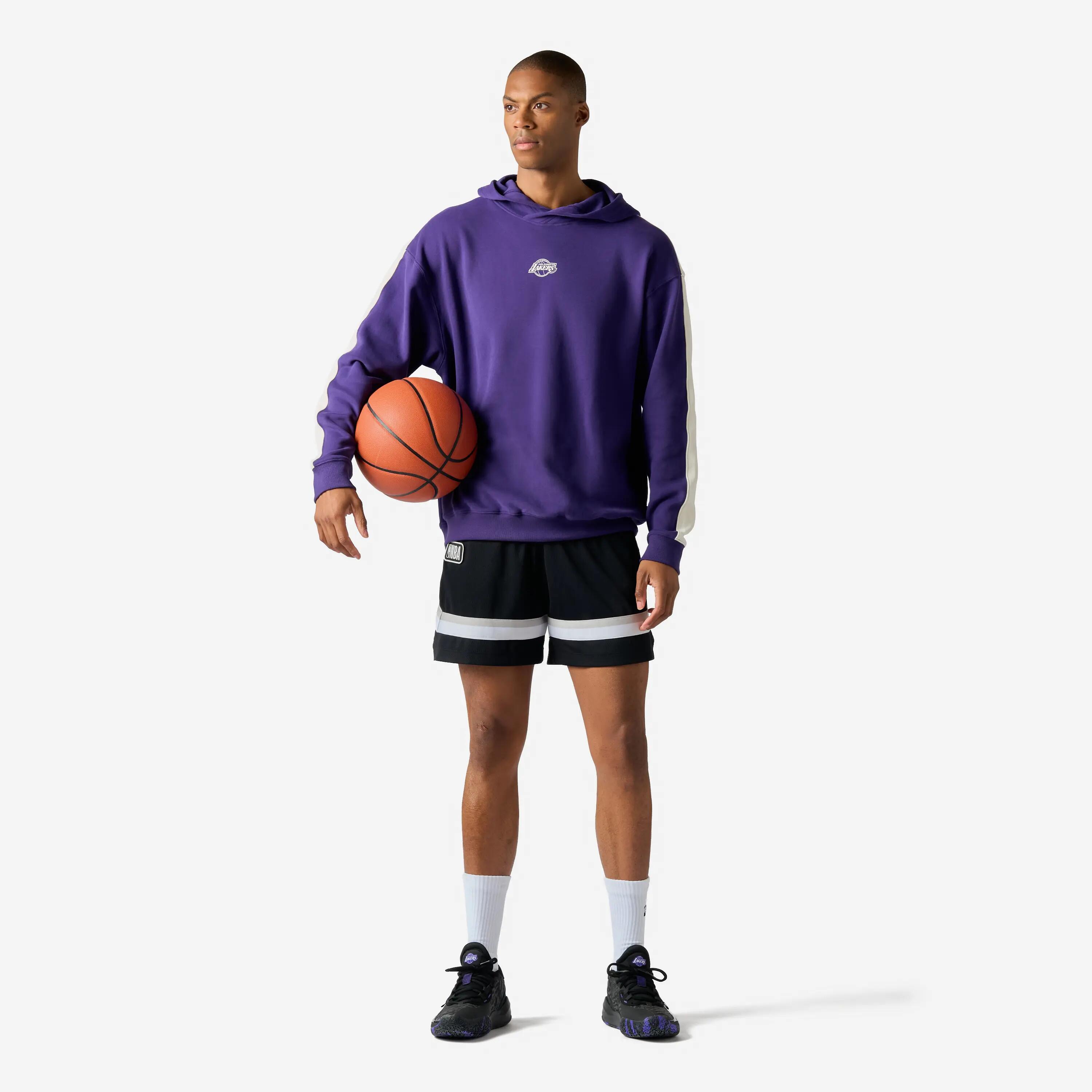 Uniseks hoodie NBA Lakers paars 4/9