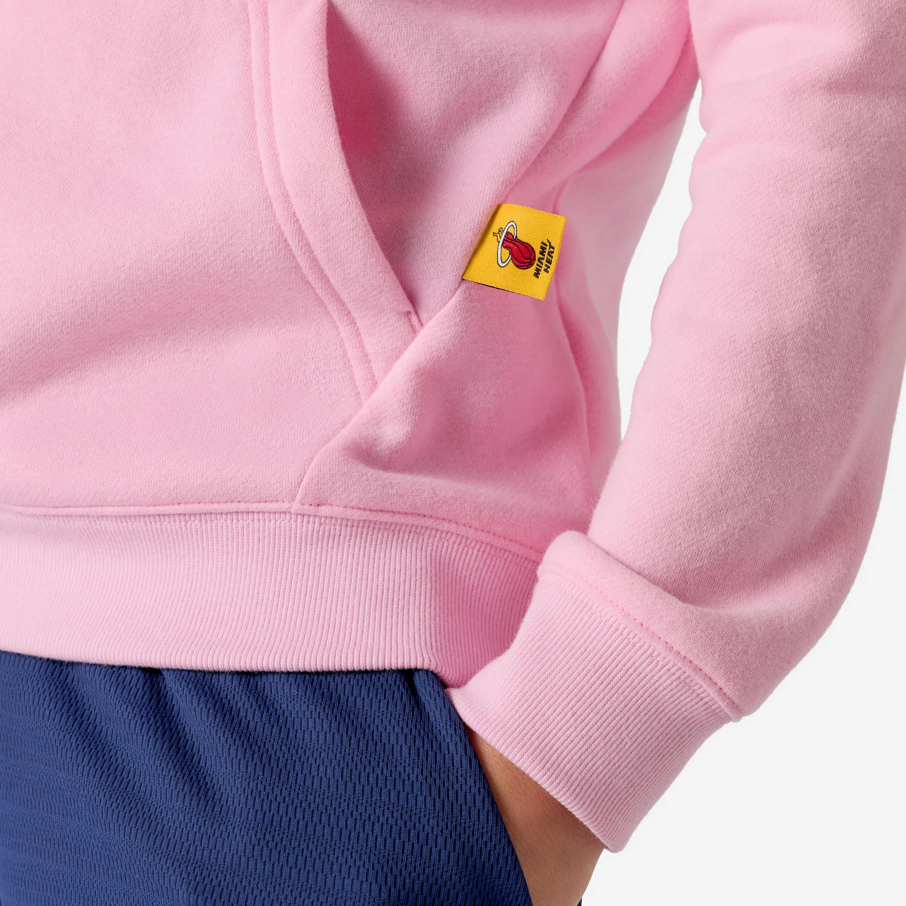 Sudadera con capucha NBA Miami niño, rosa 7/7