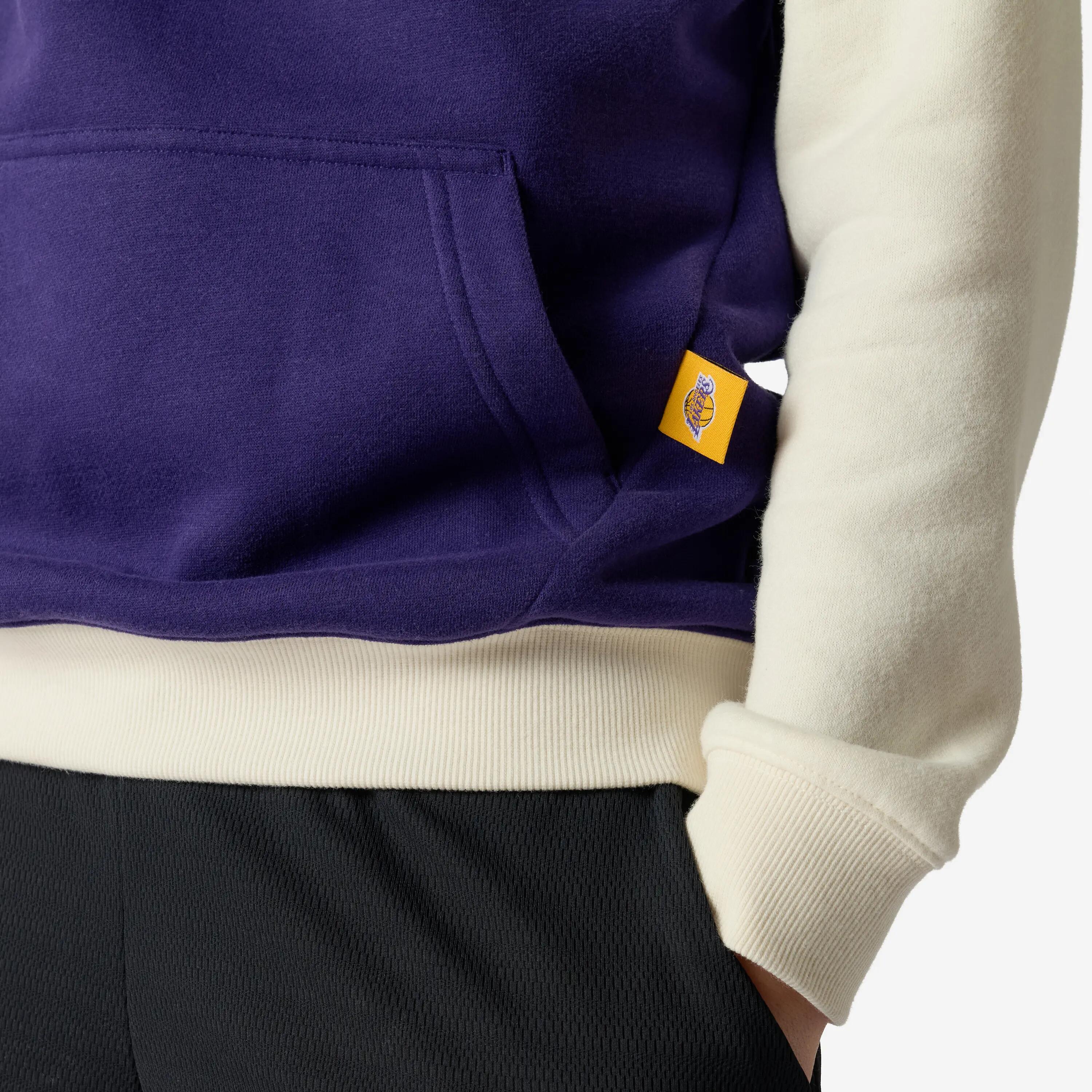 Sweatshirt com capuz NBA Lakers criança, roxo 8/8