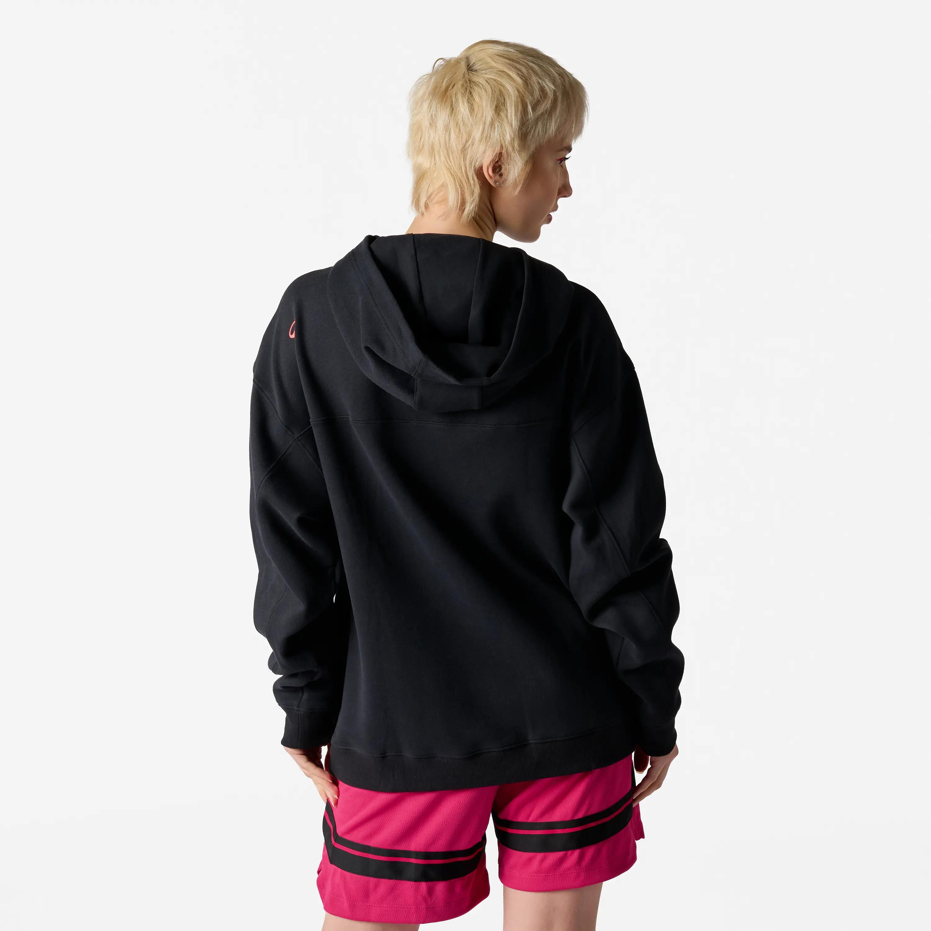 Hoodie voor heren en dames NBA Spurs zwart 2/8