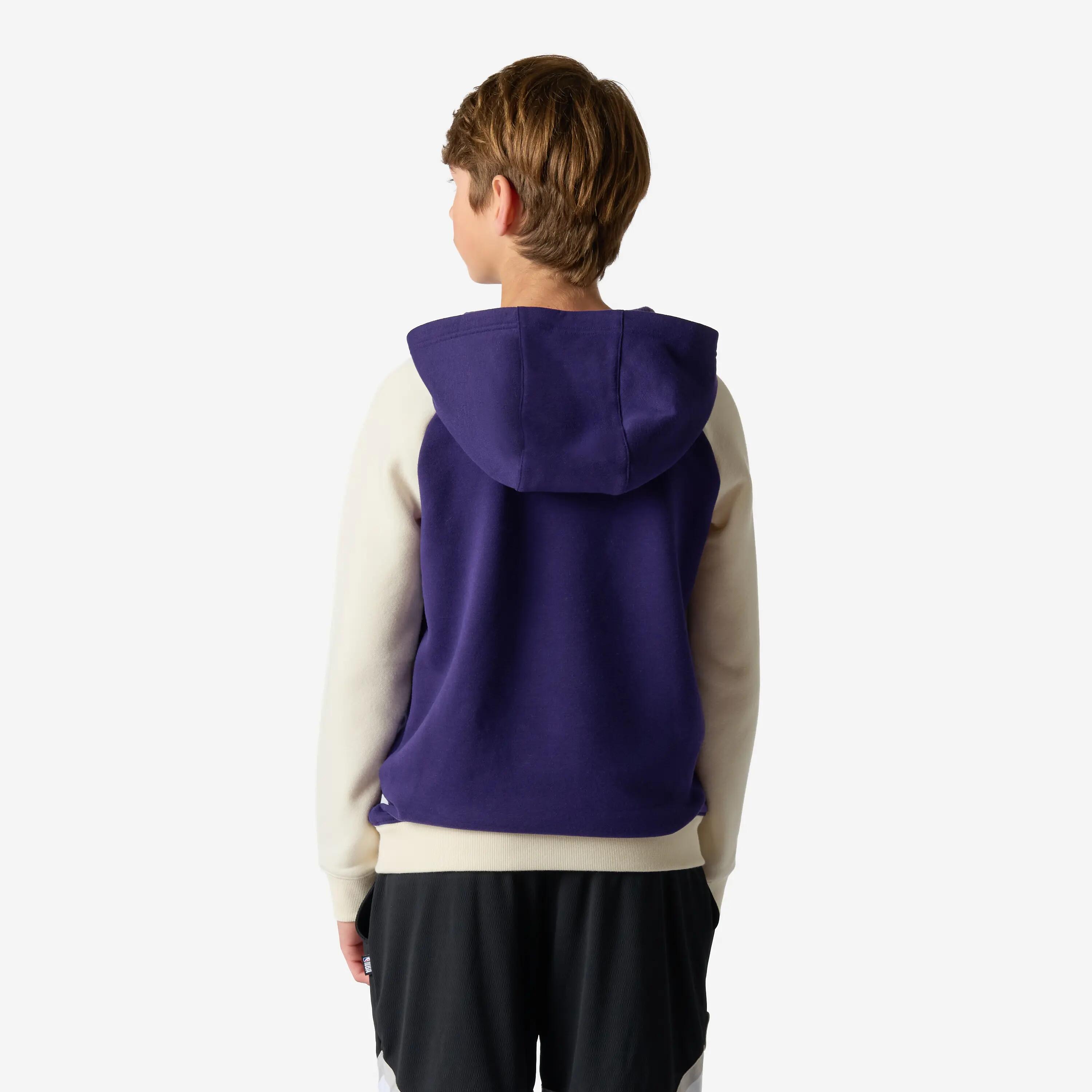 Sweatshirt com capuz NBA Lakers criança, roxo 2/8