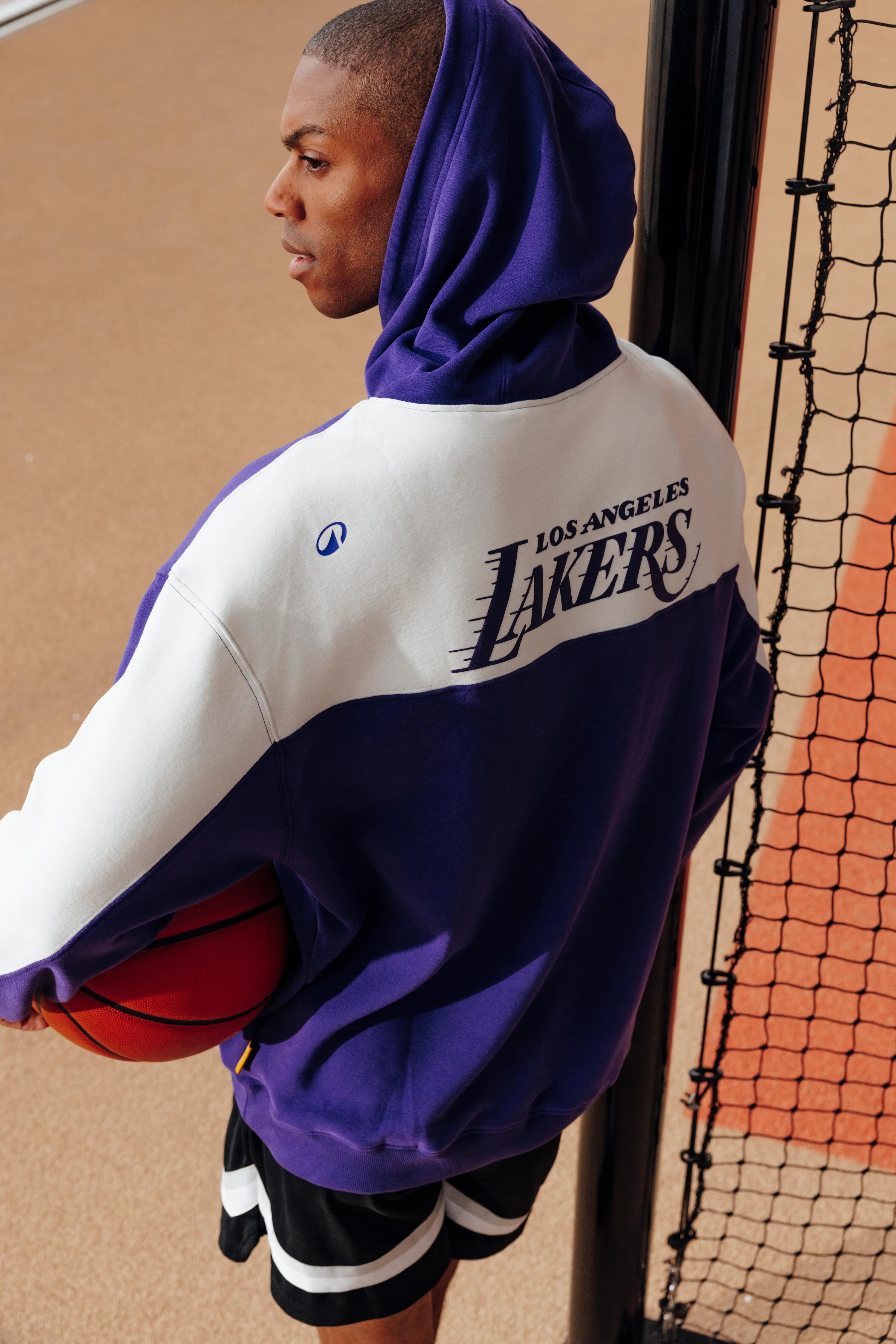 Uniseks hoodie NBA Lakers paars 7/9