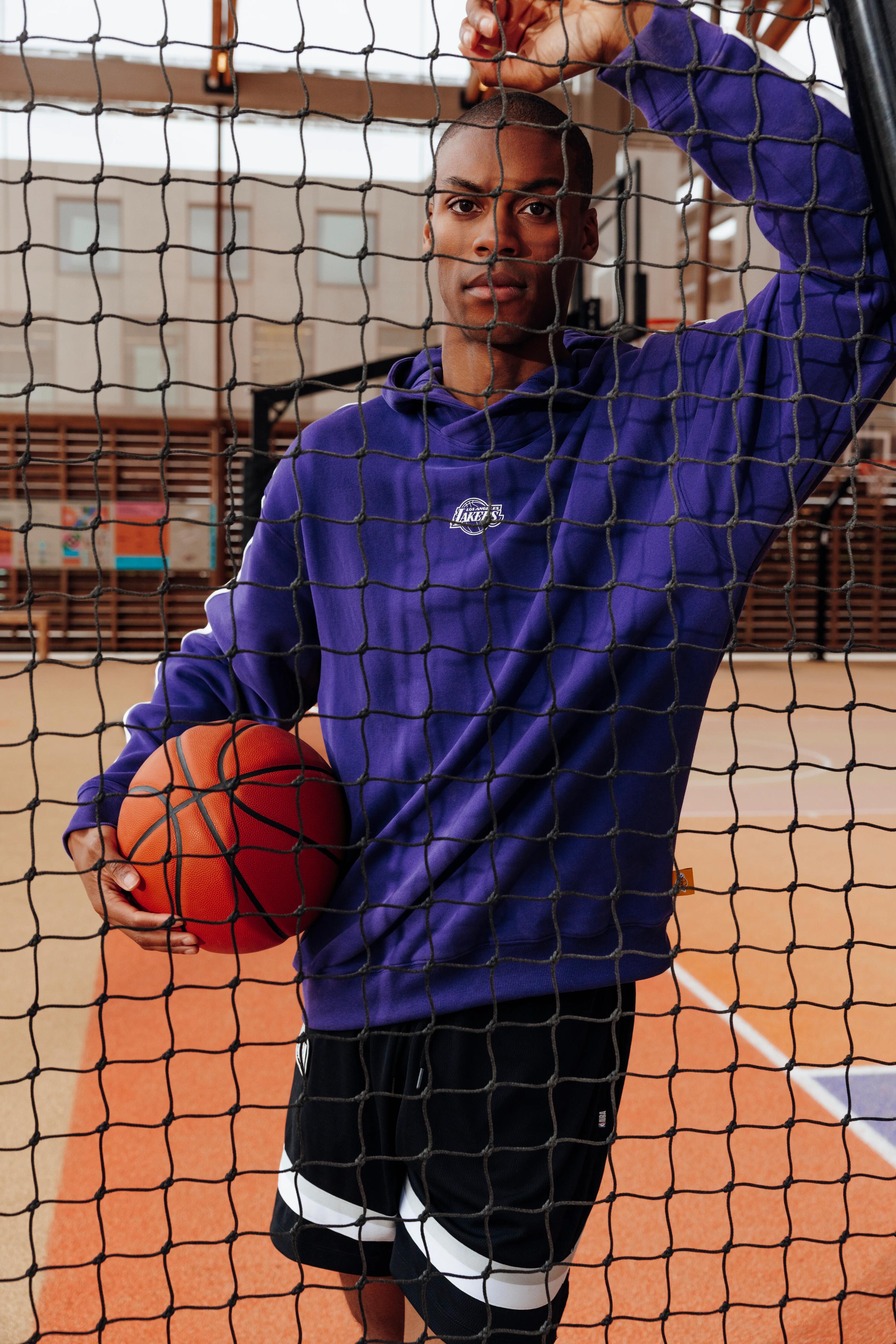 Uniseks hoodie NBA Lakers paars 5/9