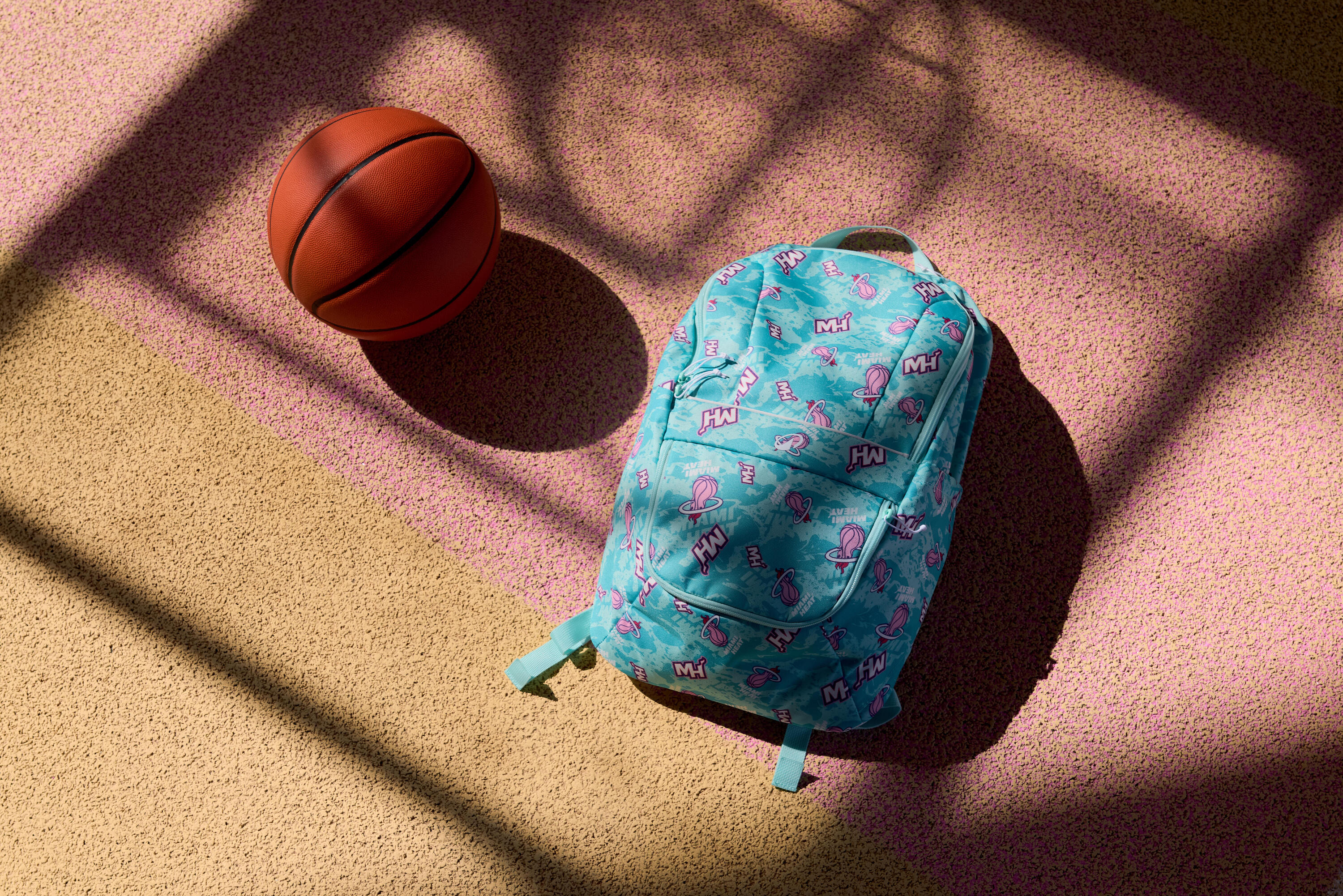 Basketbalrugzak NBA Miami Heat 20 liter groen 10/11