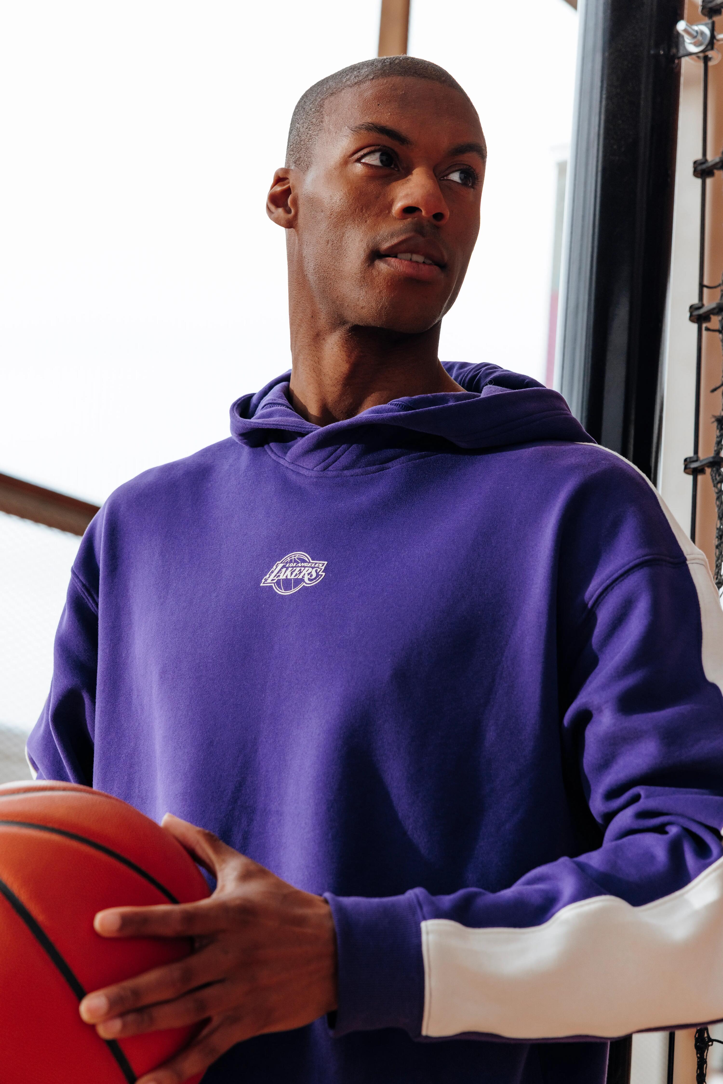 Uniseks hoodie NBA Lakers paars 3/9