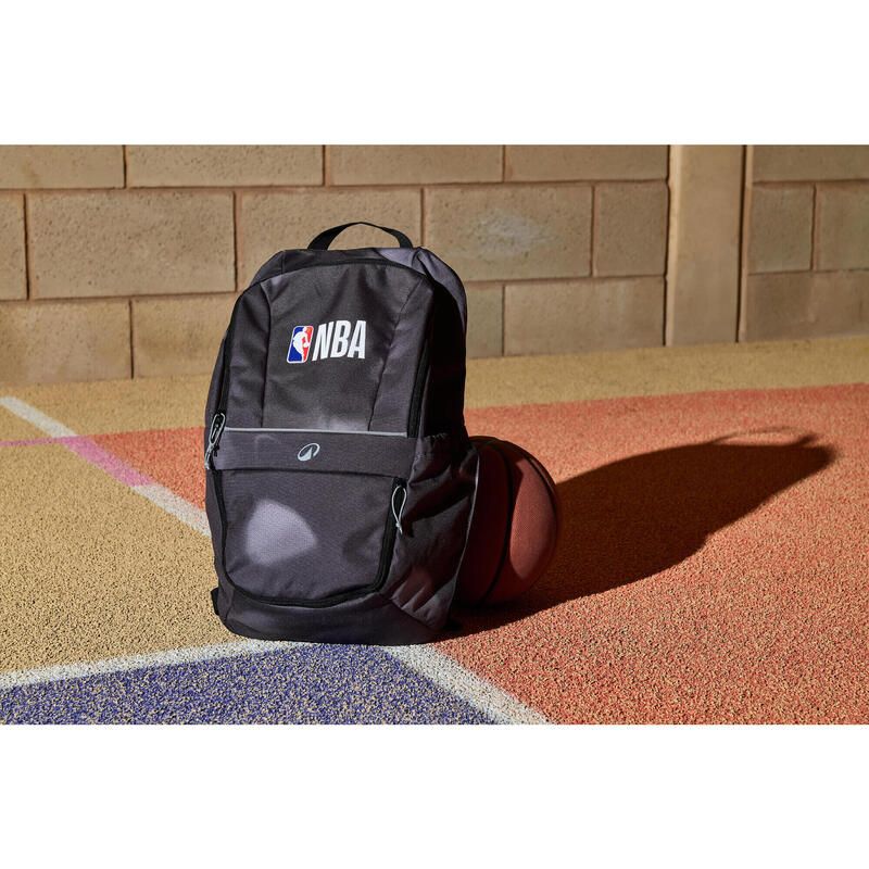 Rucsac de baschet NBA 20 litri, negru