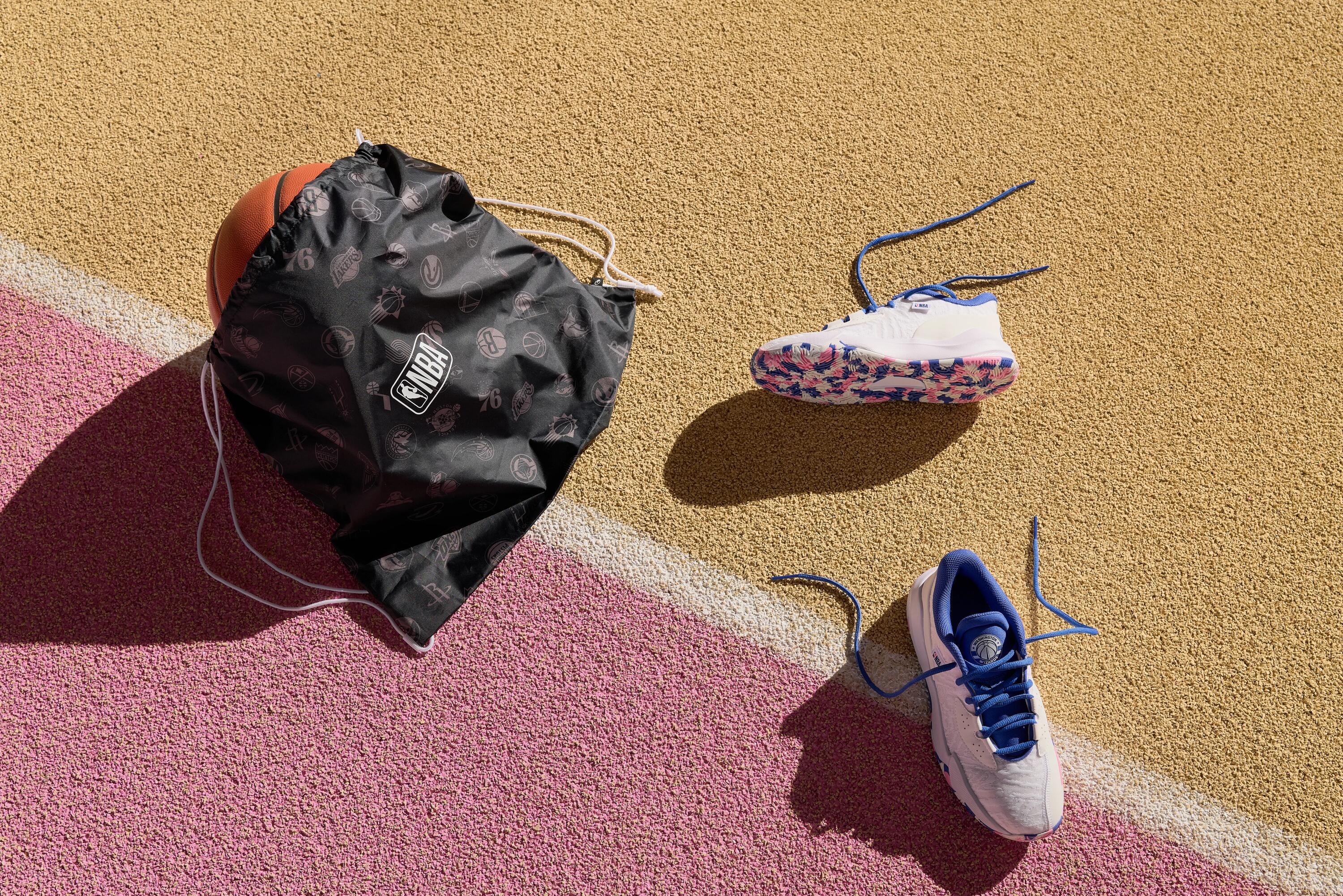 Sac à dos de basket NBA 12 litres à cordons, noir 8/8