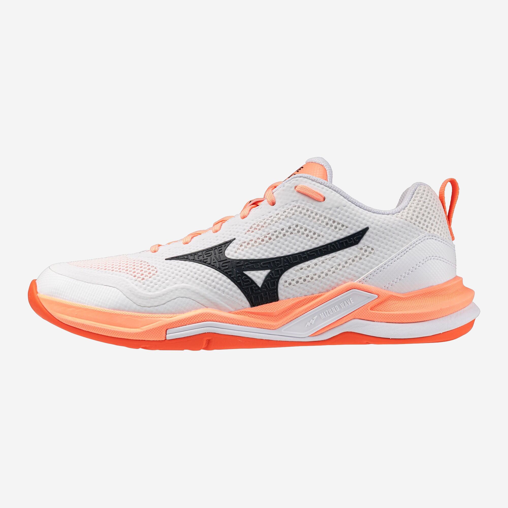 Scarpe pallamano adulto Mizuno WAVE STEALTH PRO corallo-bianco 6/6