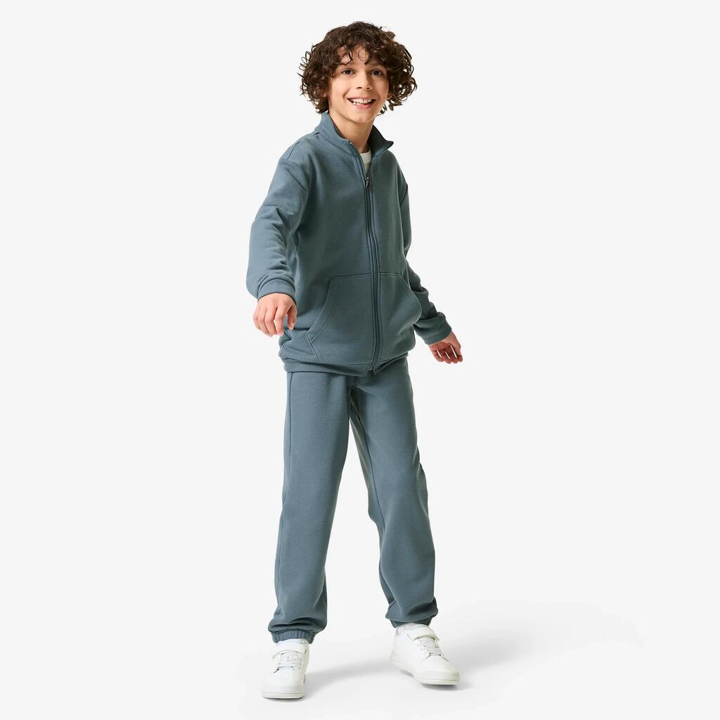 Survêtement en molleton chaud enfant, bleu
