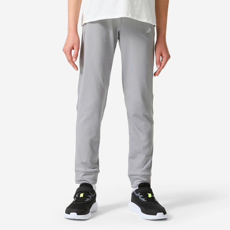 Pantalon de trening S500 Respirant și călduros Educație fizică Negru Copii