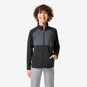 Chaqueta Deportiva Niños Negro-Gris Cálida Transpirable