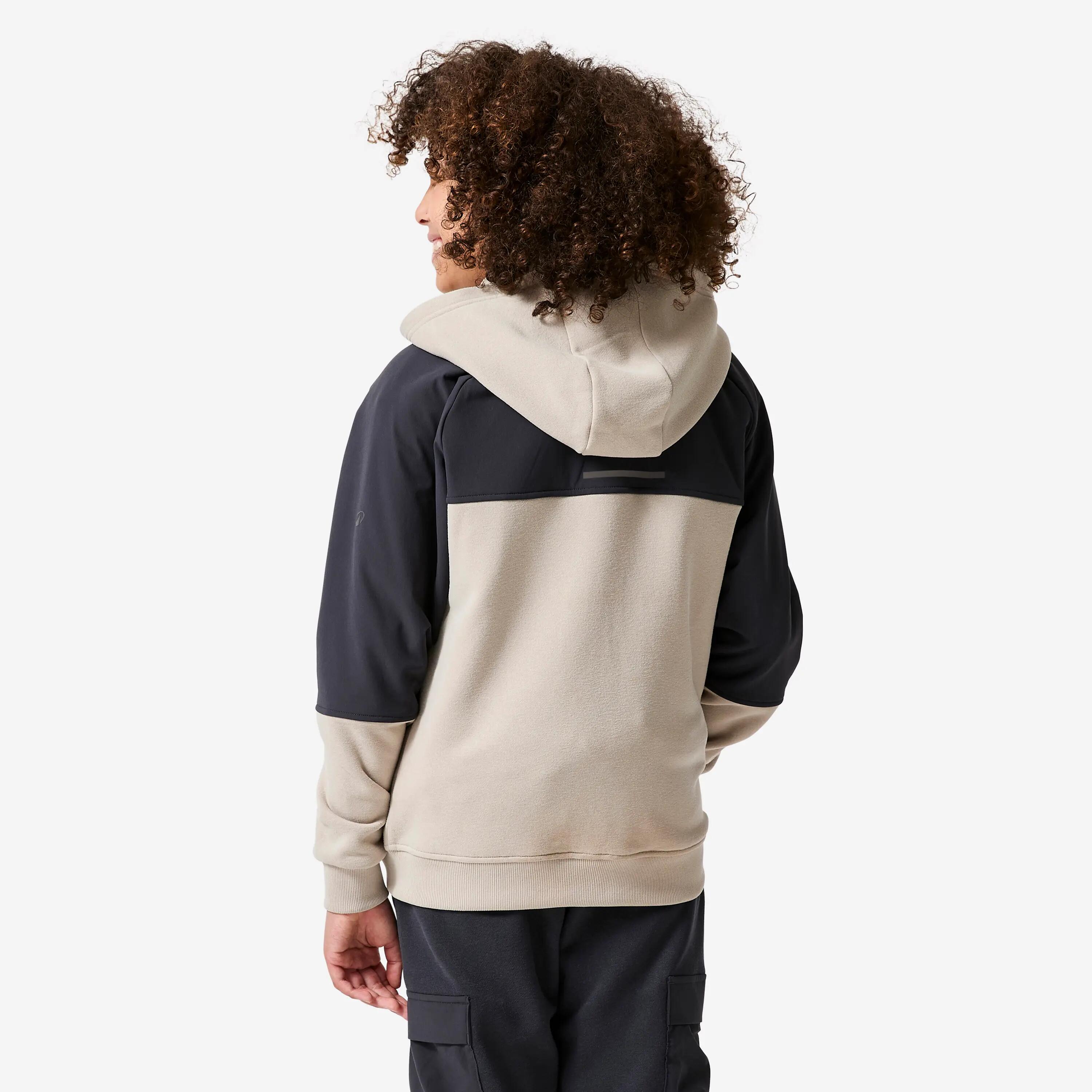 Chaqueta Niños Beis-Gris-Verde Capucha Cálida Transpirable 4/12