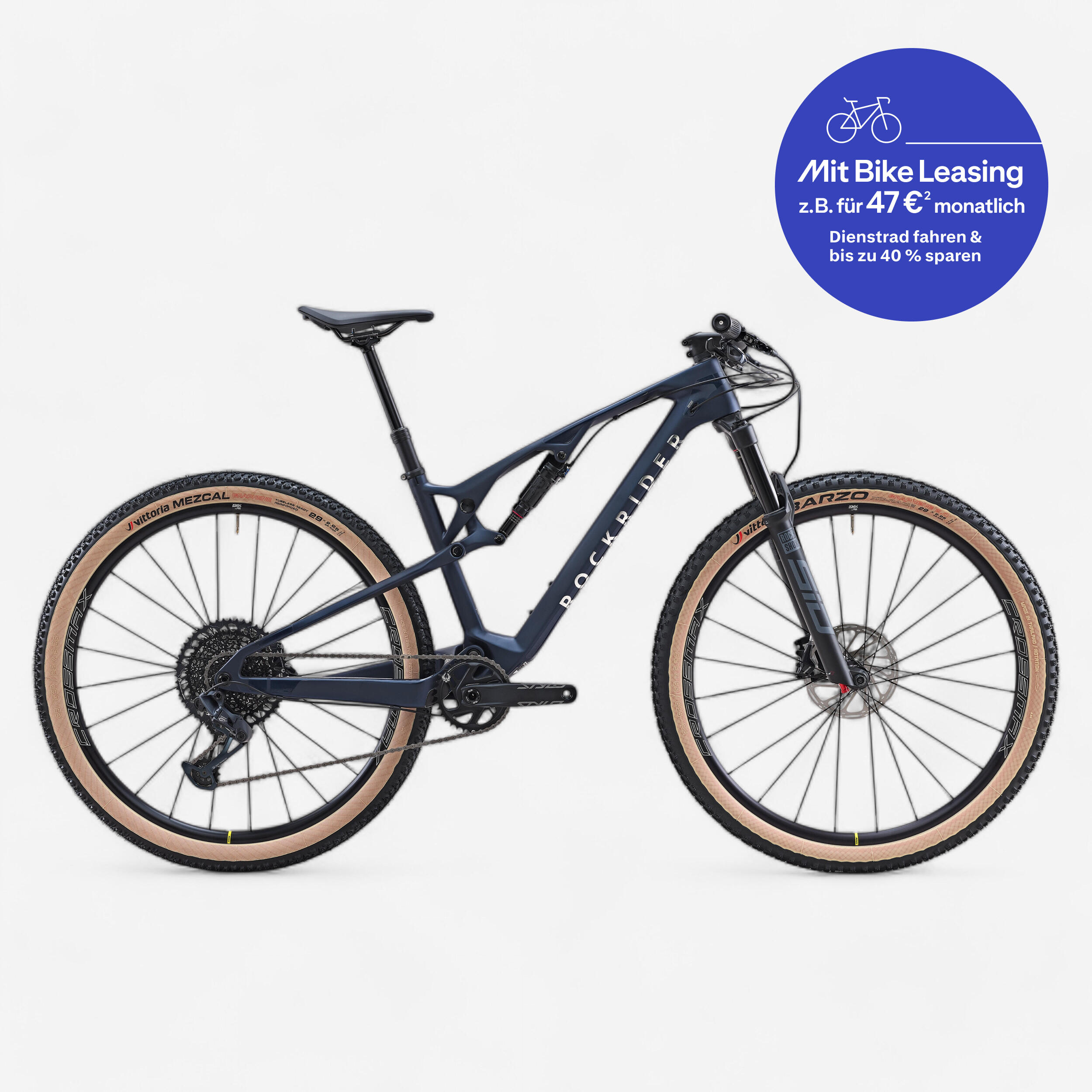 Mountainbike XC Race 900 S Full Carbon Rahmen GX-Aluminiumlaufräder blau  2/8