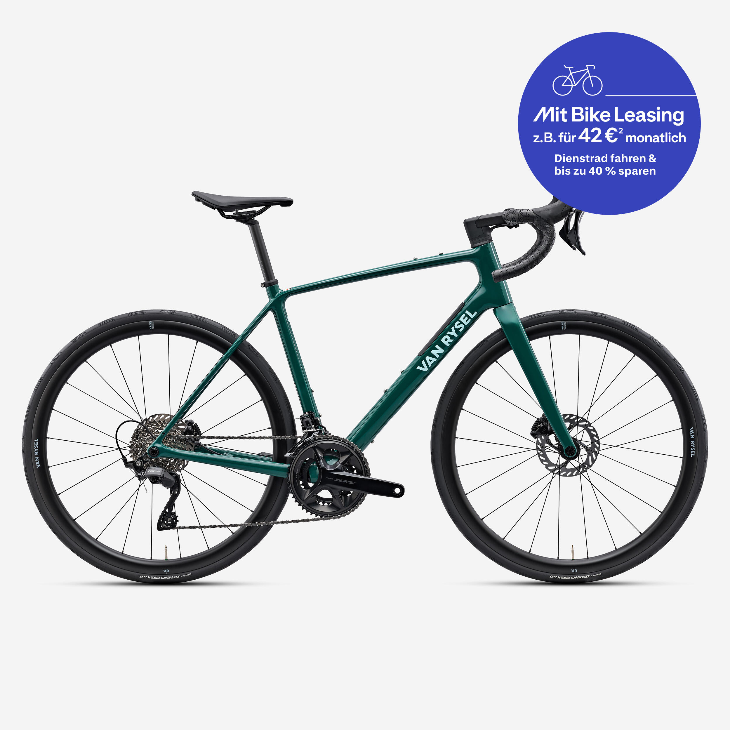 Endurance Rennrad EDR CF Toolbox Shimano 105 2×12 grün 2/17