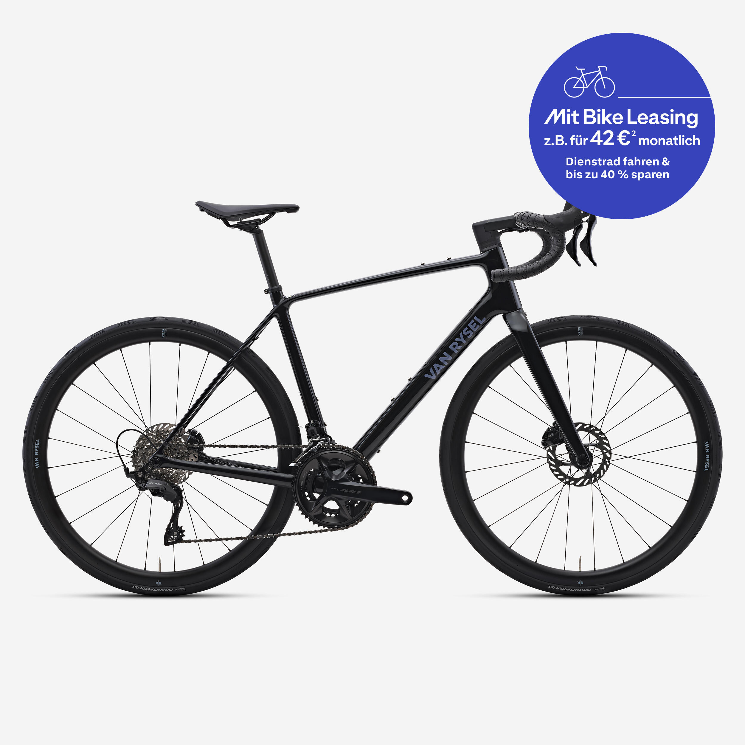 Endurance Rennrad EDR CF Toolbox Shimano 105 2×12 schwarz 2/17