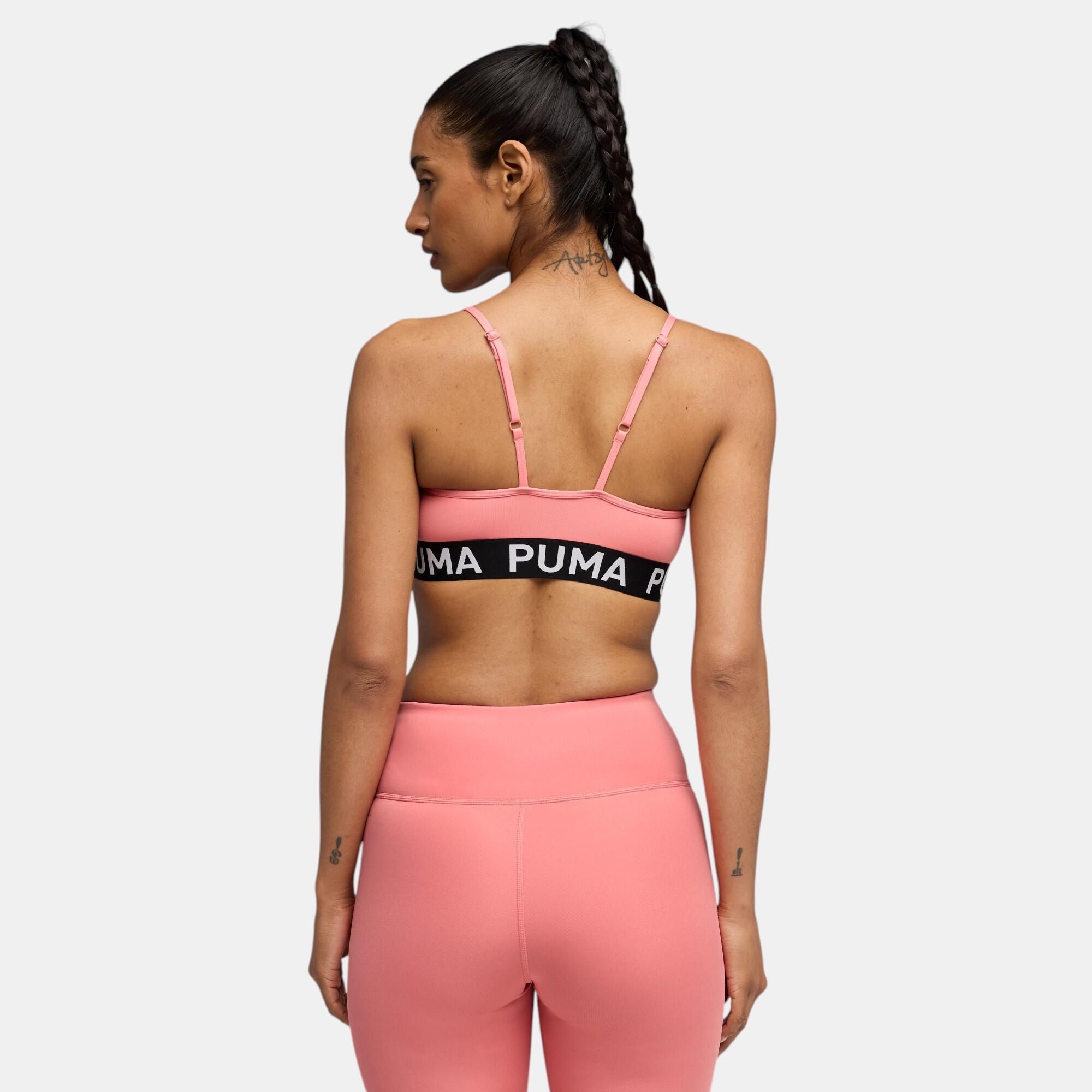 Sujetador deportivo sujeción media Mujer Puma move strong rosa 2/5