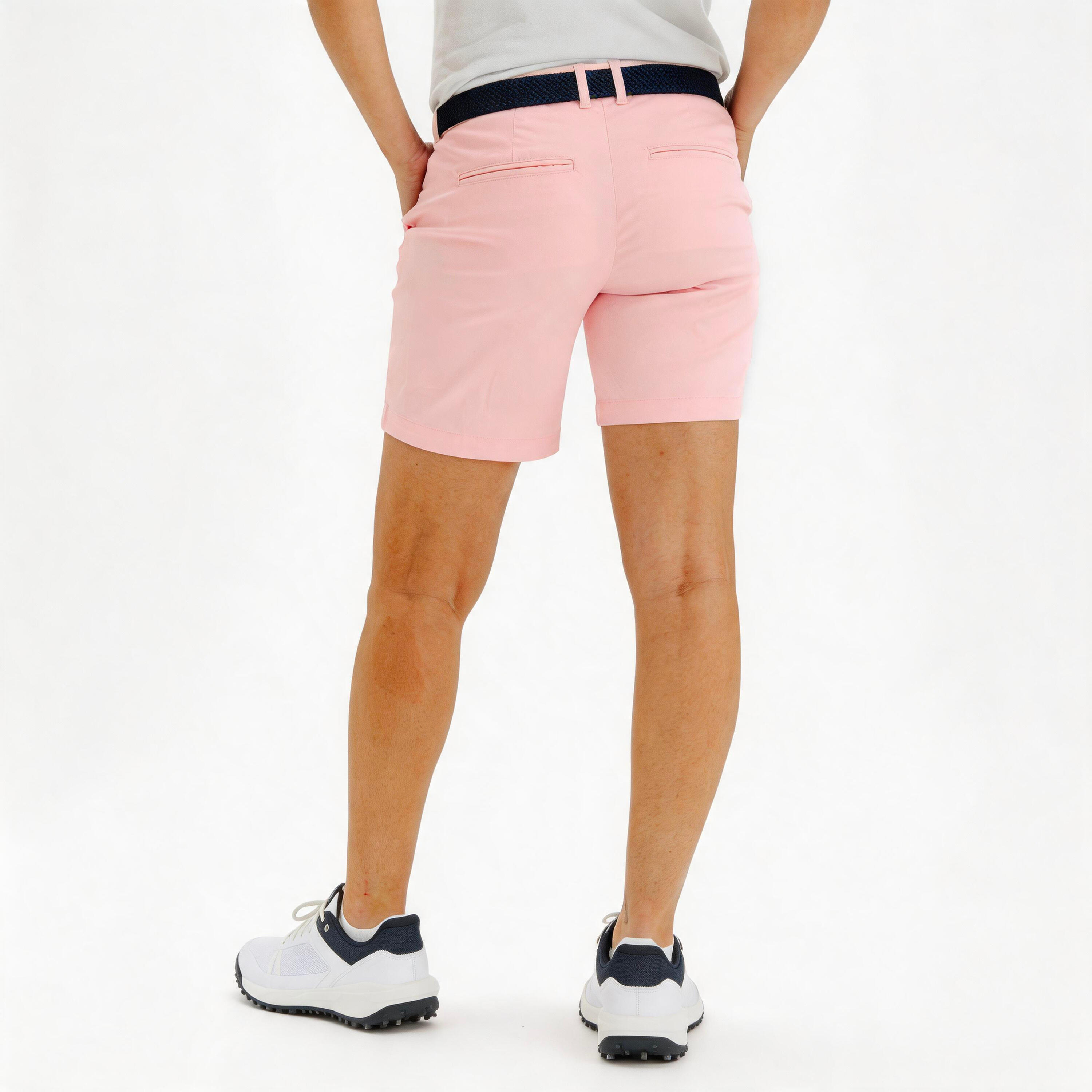 Short chino coton golf Femme, MW500 rose 4/5