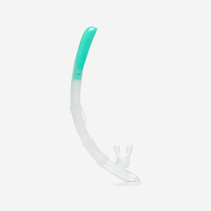 Tuba plongée avec soupape - 100 turquoise