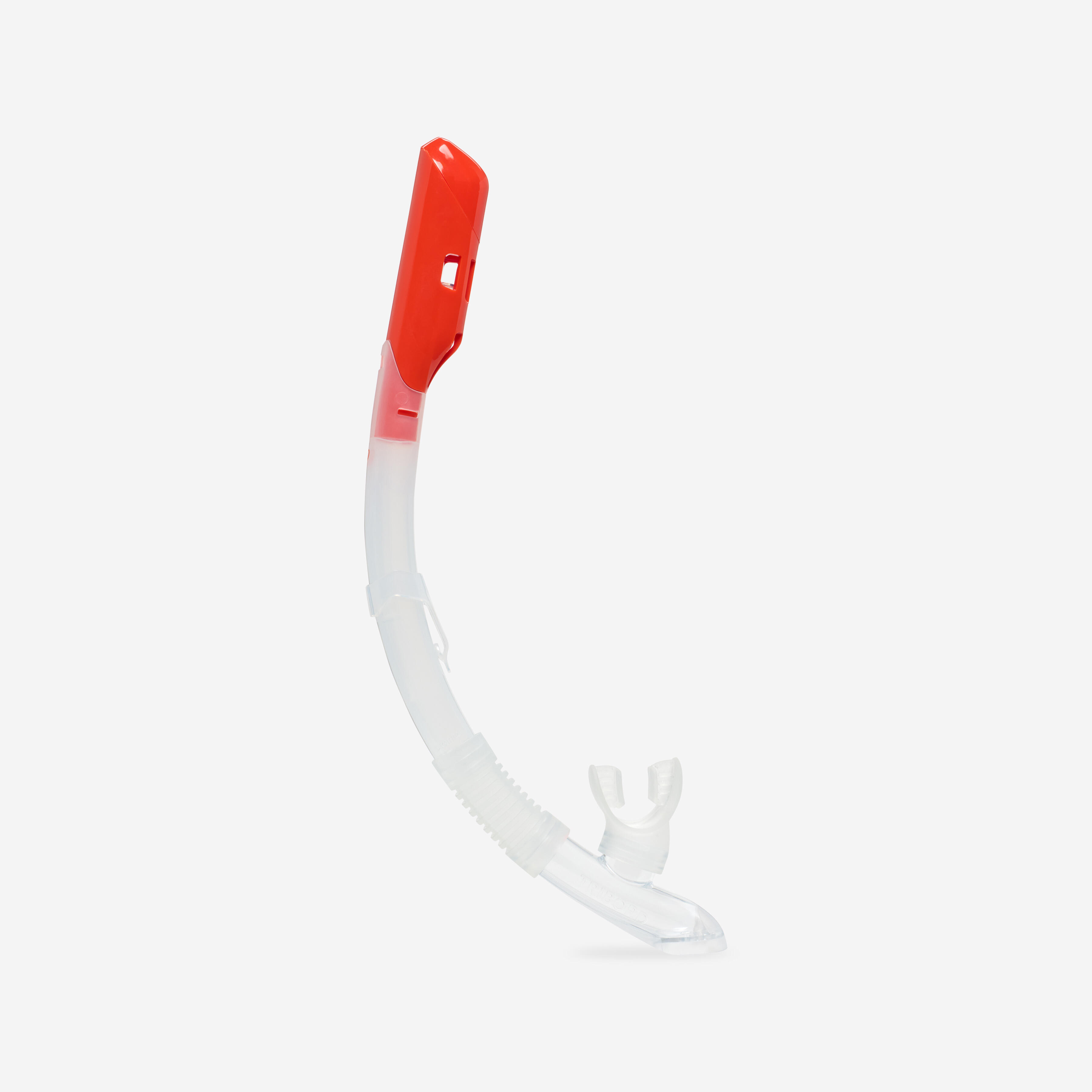 Dry diving snorkel with drytop valve system 100 DRY TOP translucent