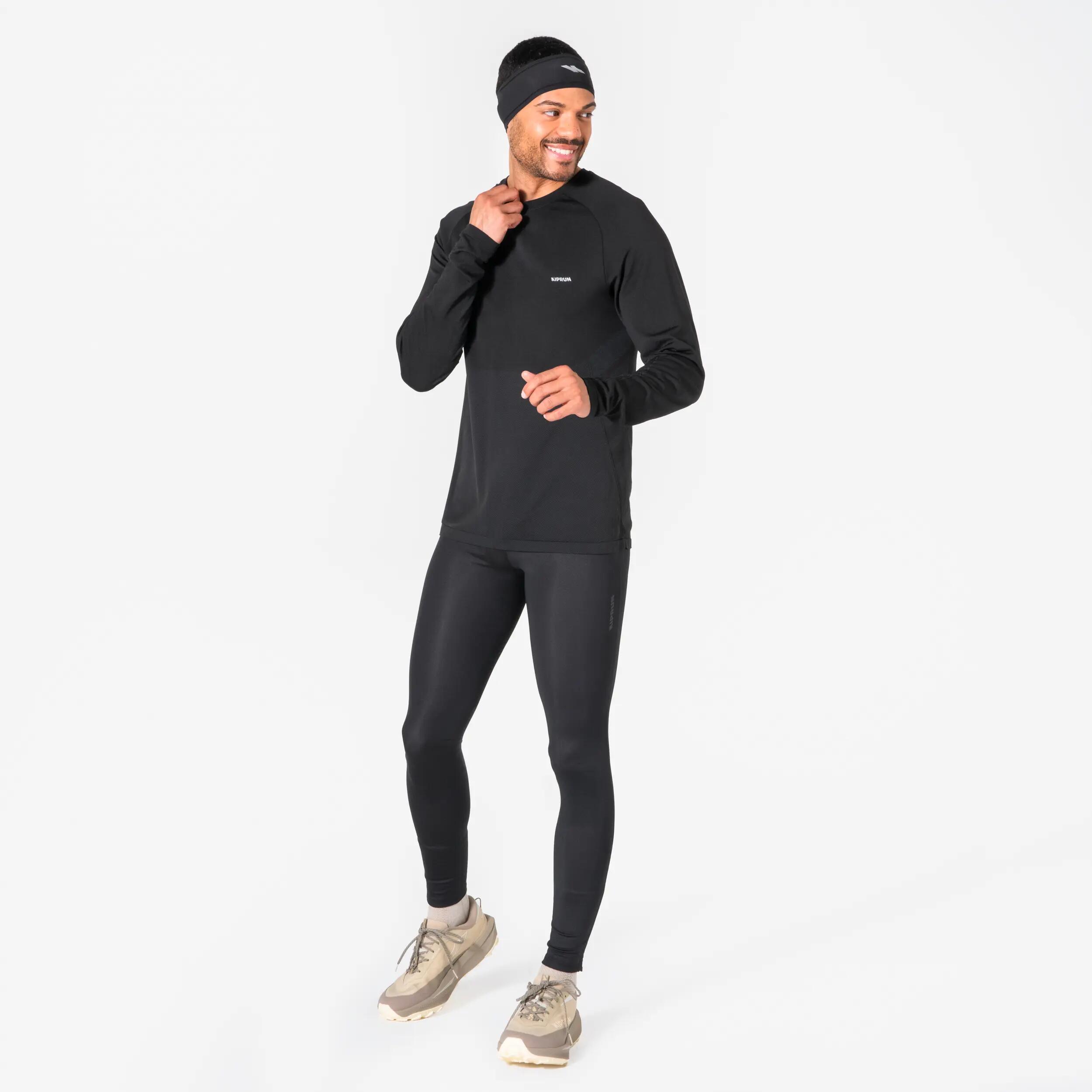 Kiprun Warm+ V2 Adult Warm Running Headband - Smoke Black -  4