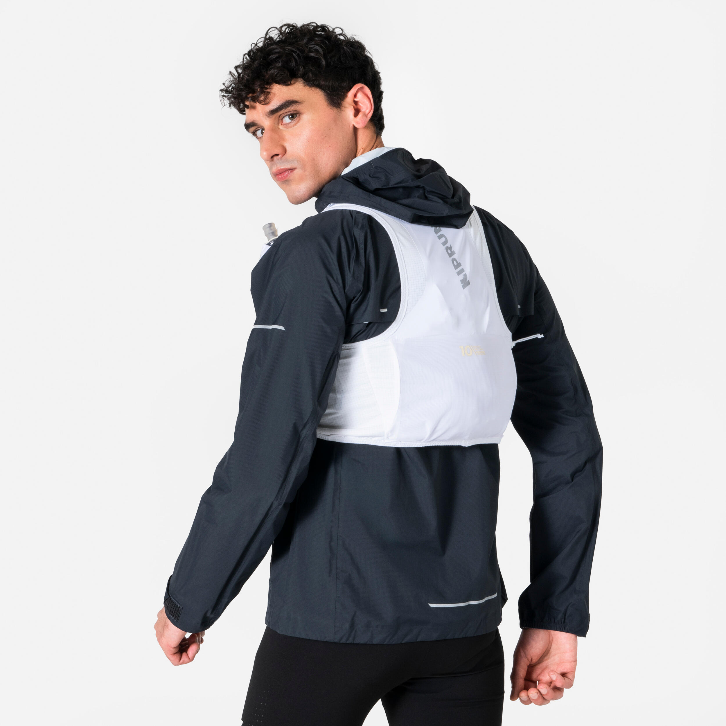 Laufjacke Herren wasserdicht atmungsaktiv - Run 900 dunkelgrau 12/32
