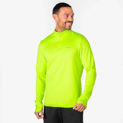 Maglia manica lunga running uomo WARM - ALTA VISIBILITA'