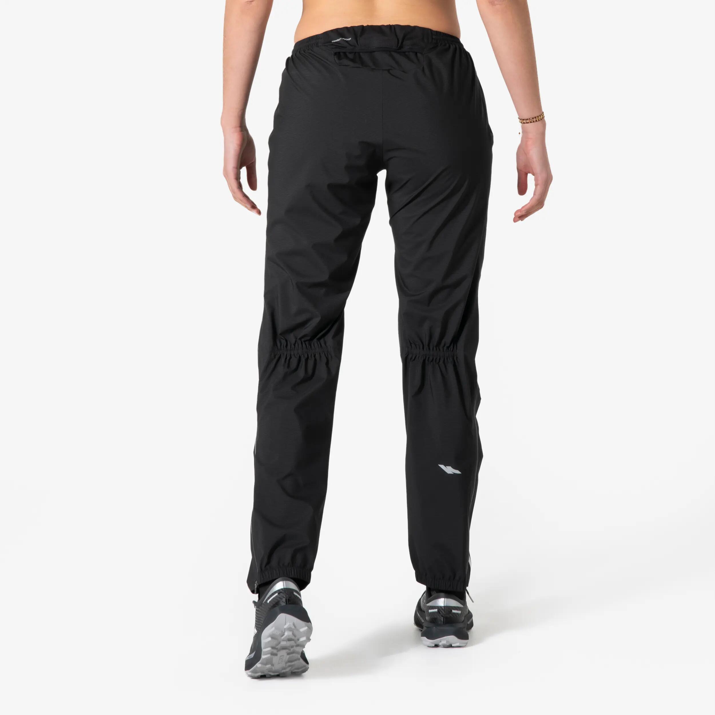 Pantalons impermeables running i trail running dona KIPRUN Run 900 Rain negre 4/13