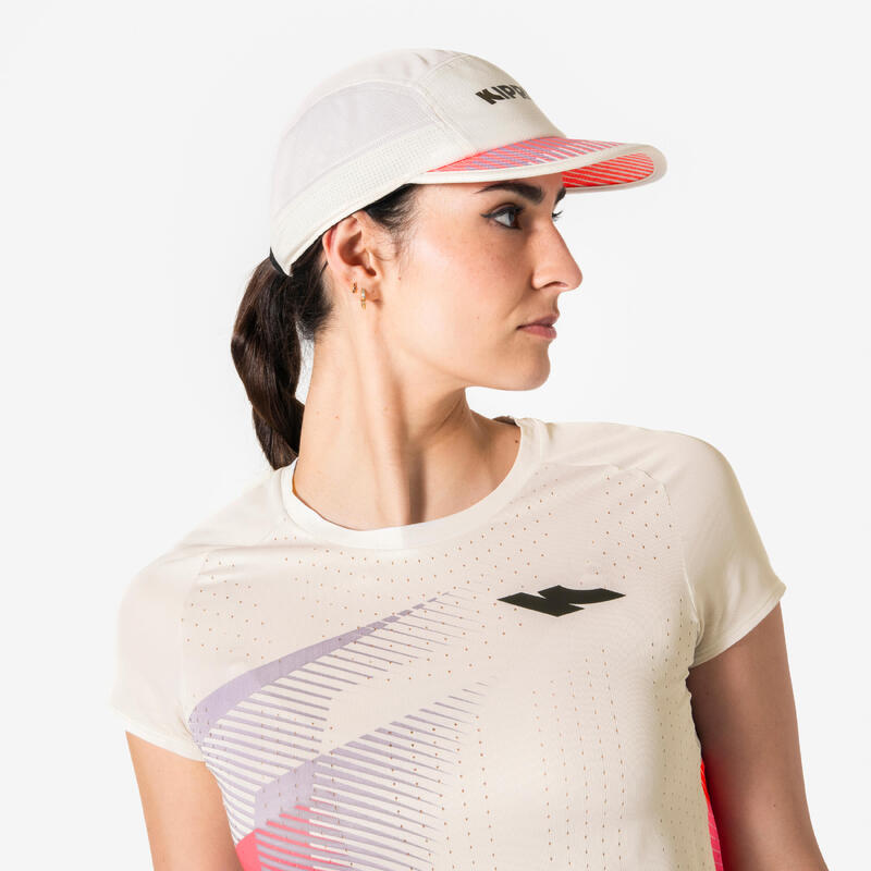 Șapcă de alergare, Kiprun Proteam Bej Roz Unisex