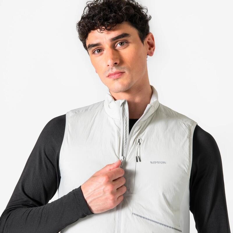 Erkek Koşu Yeleği - Gri - Kiprun SL 500 Warm