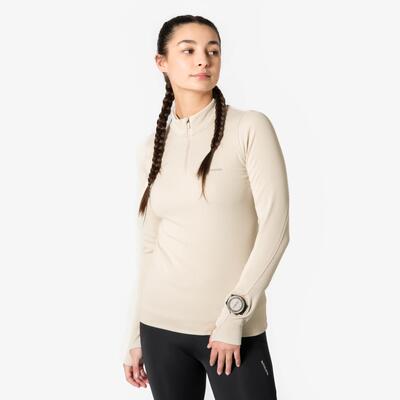 Maglia manica lunga running donna RUN FLOW lilla