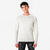 T-Shirt manches longues running sans couture Homme, KIPRUN Run 500 gris clair