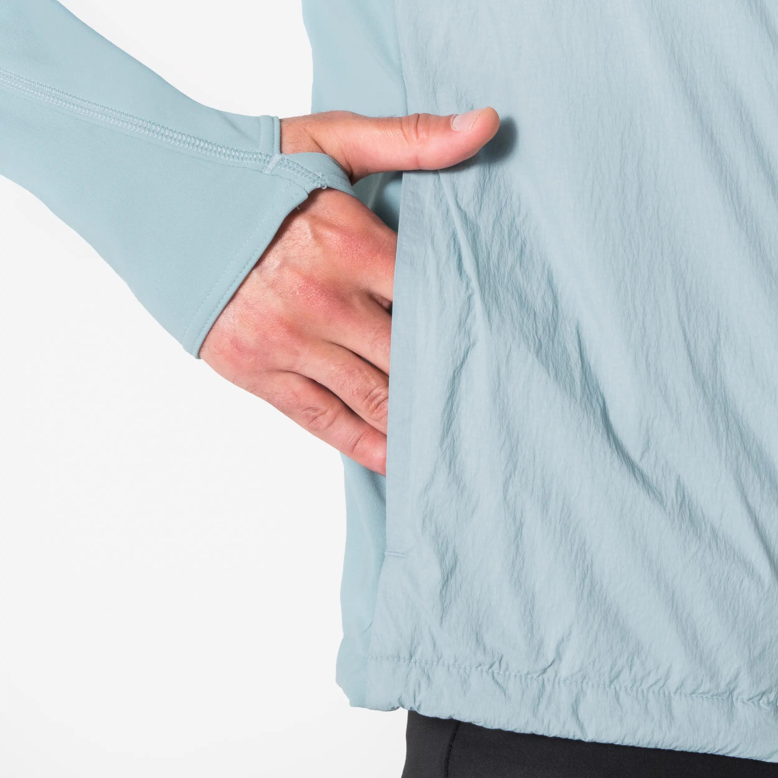 Manteau de course à pied chaud et respirant homme, Run Flow 10/11