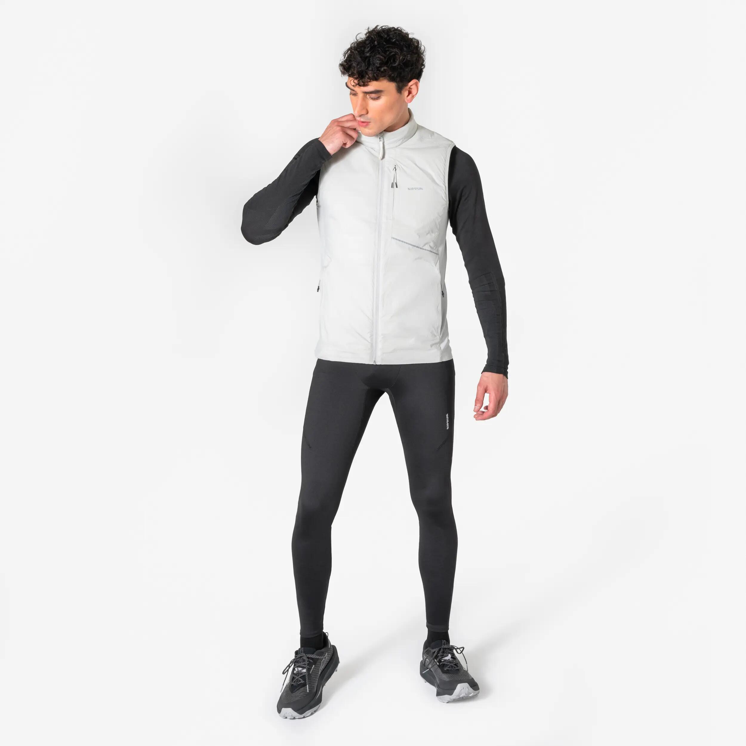Gilet running uomo SL 500 WARM grigio 16/21