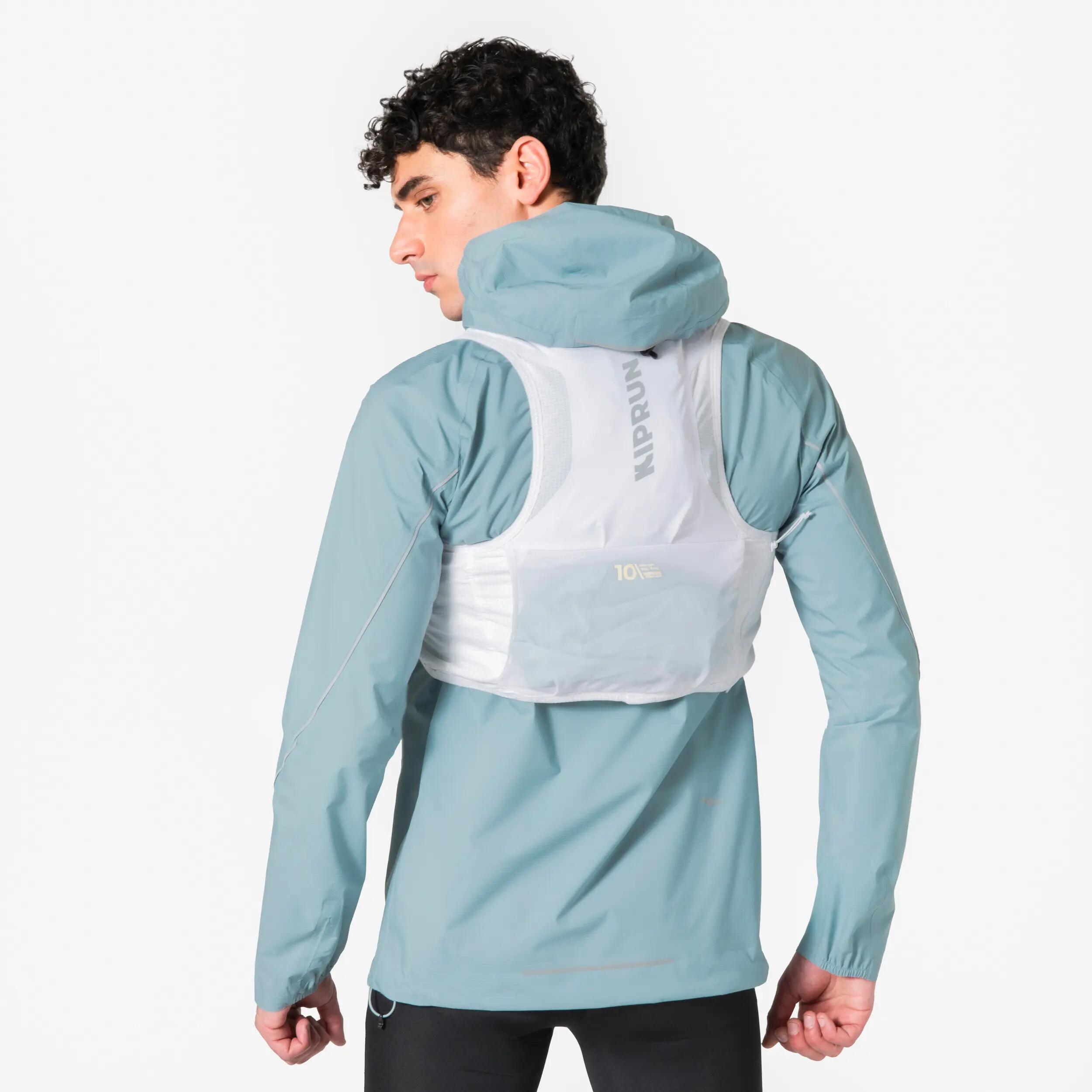 Chaqueta impermeable de running trail Hombre - KIPRUN Run Flow azul  14/20
