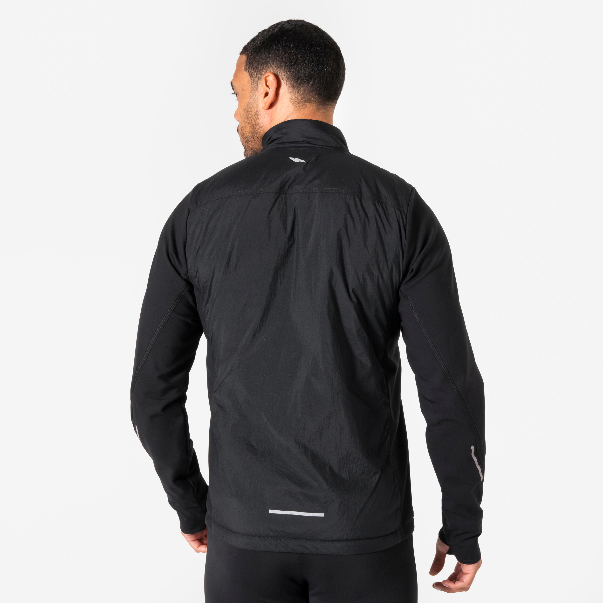 Giacca running uomo RUN FLOW nera 2/9