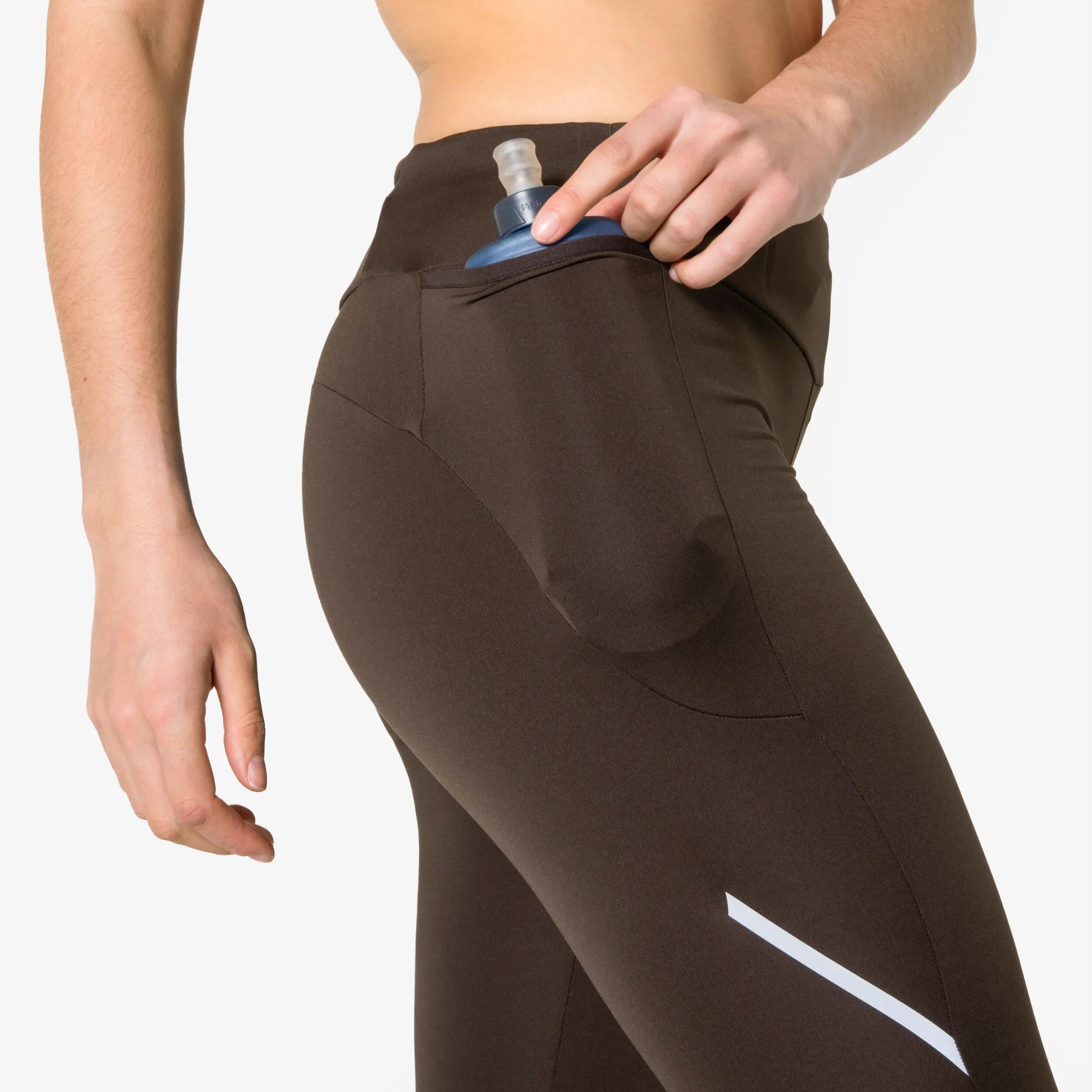 Legginsy do biegania damskie Kiprun Run 500 Warm ocieplane 6/8