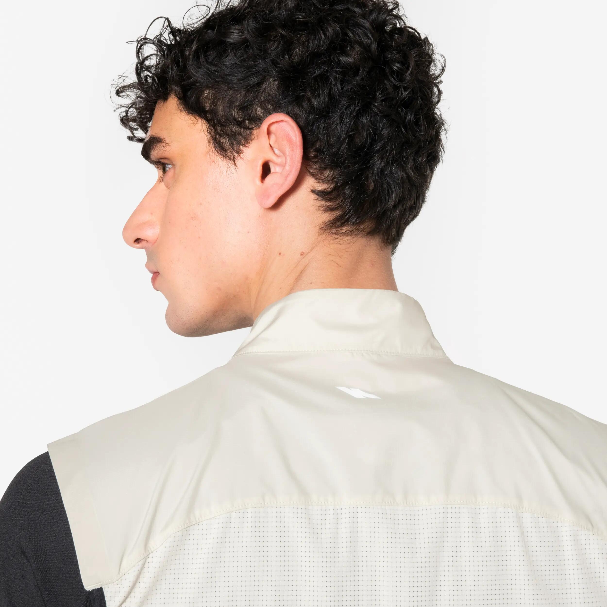 Gilet antivento running uomo RUN FLOW beige 6/13