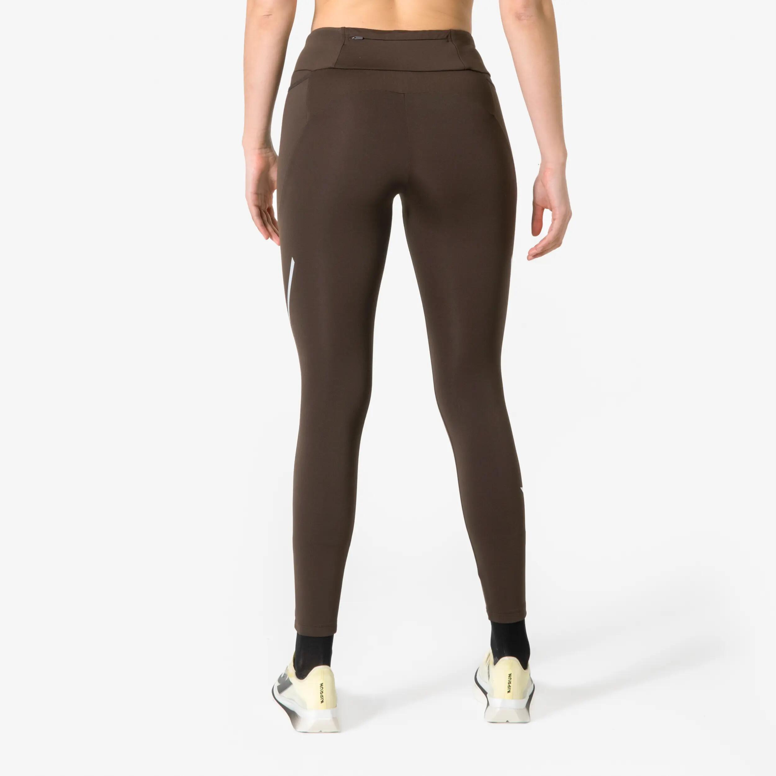 Legginsy do biegania damskie Kiprun Run 500 Warm ocieplane 4/8