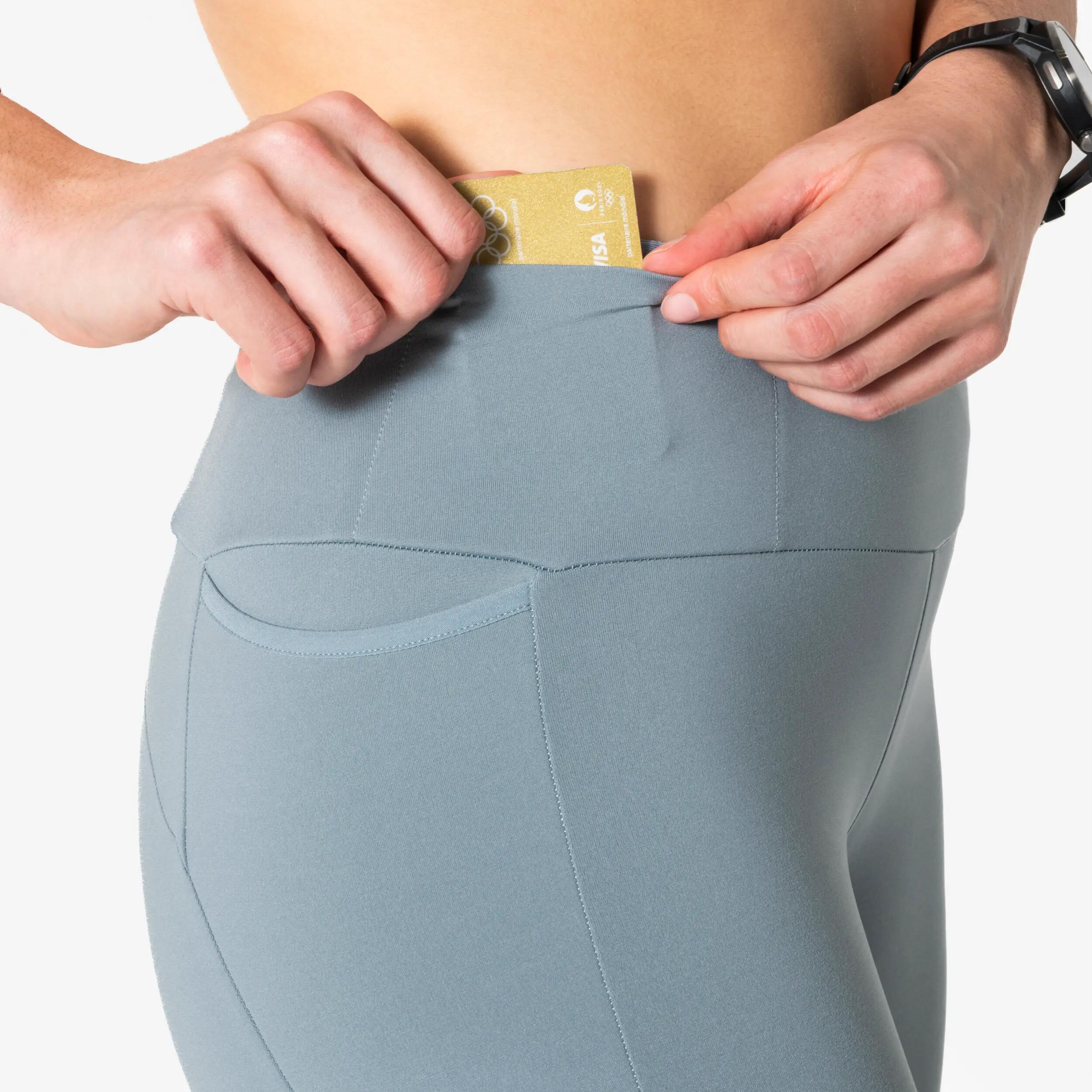 Legging chaud de course femme, Run 500 8/11
