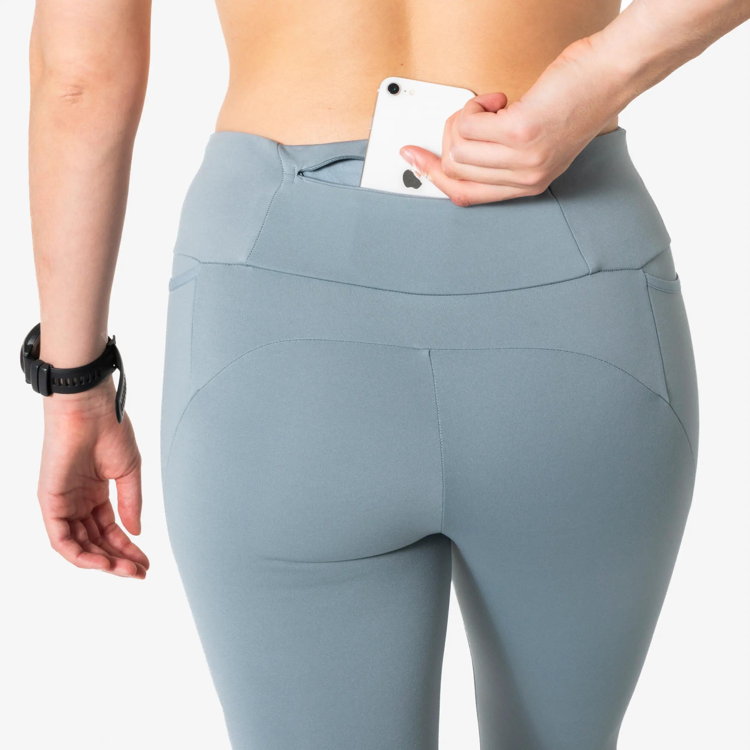 Legging chaud de course femme, Run 500 10/11