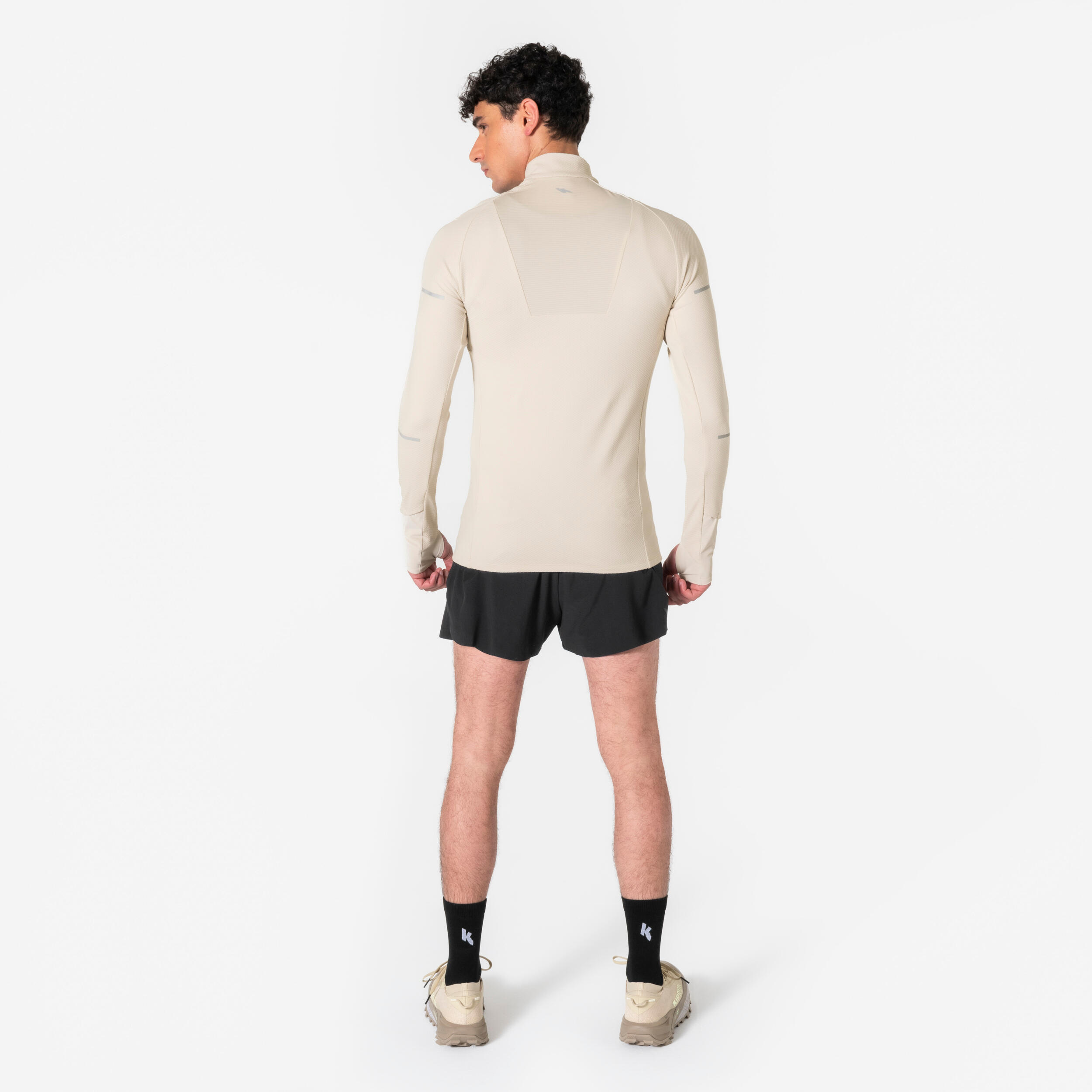 Chandail de course chaud à manches longues et demi-zip homme, Run 900 4/10