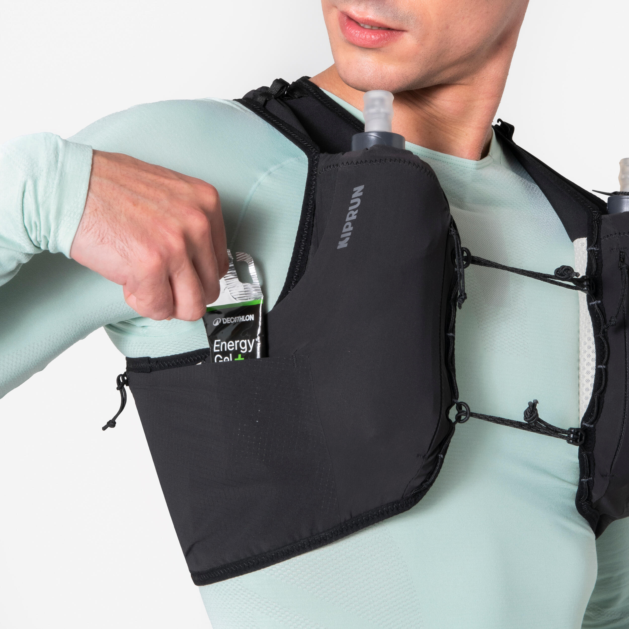 Lauf-Hydrationsweste Unisex - Kiprun Proteam 5 schwarz 8/17