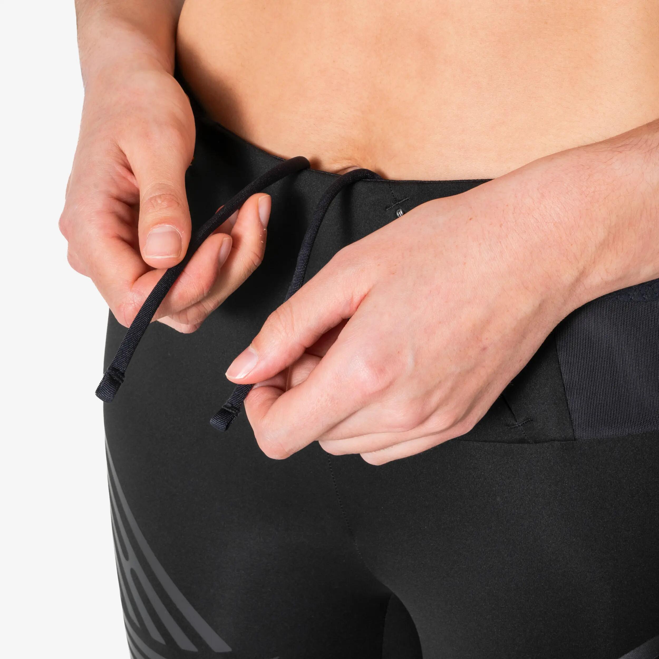 Legging running femme Rheon Kiprun noir 7/15